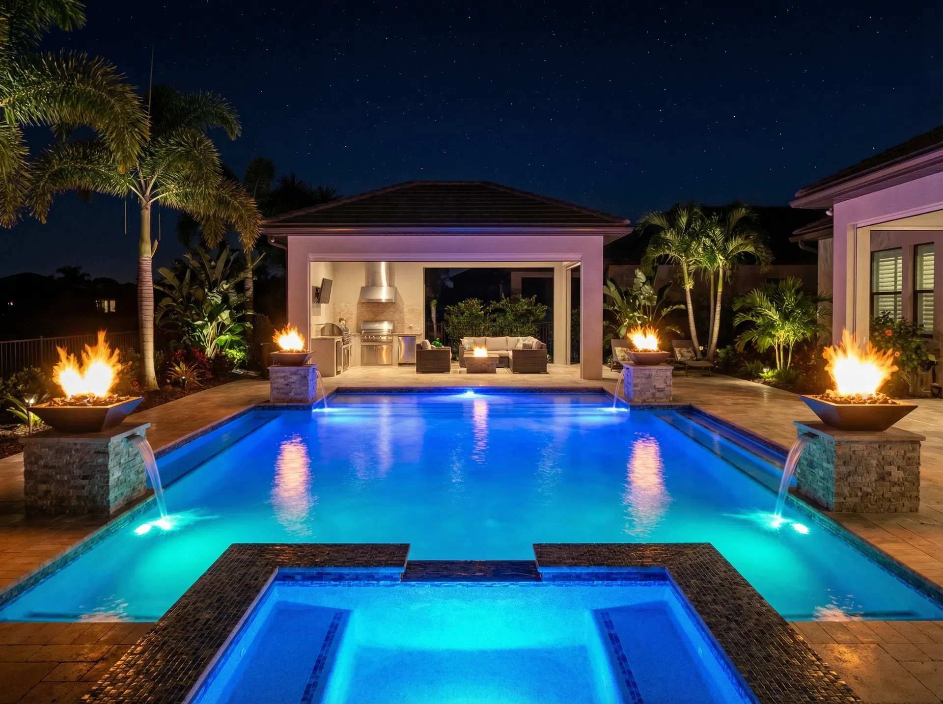 Residential Pools   Specialty Lighting & Features