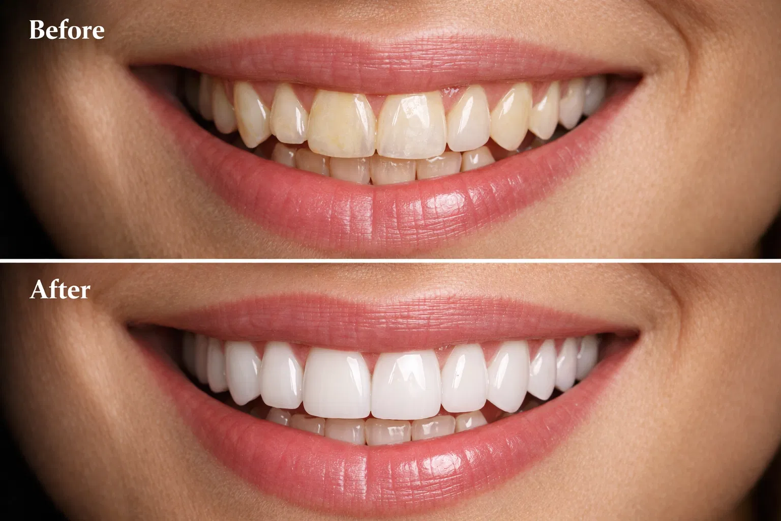 Résultat design du sourire avant après