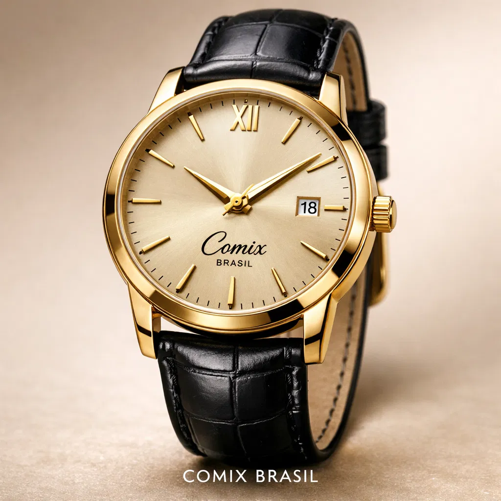 Relógio Dress Gold Clássico