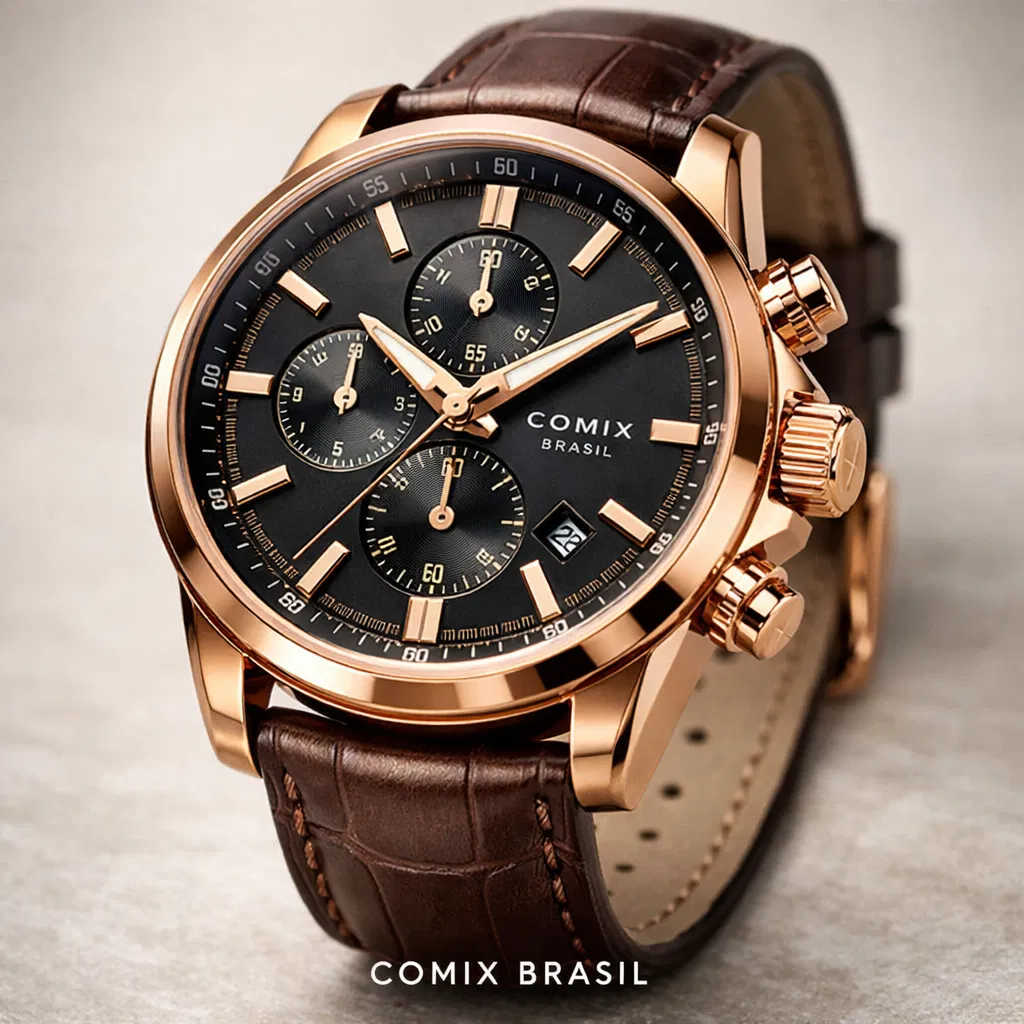 Cronógrafo Rose Gold Premium