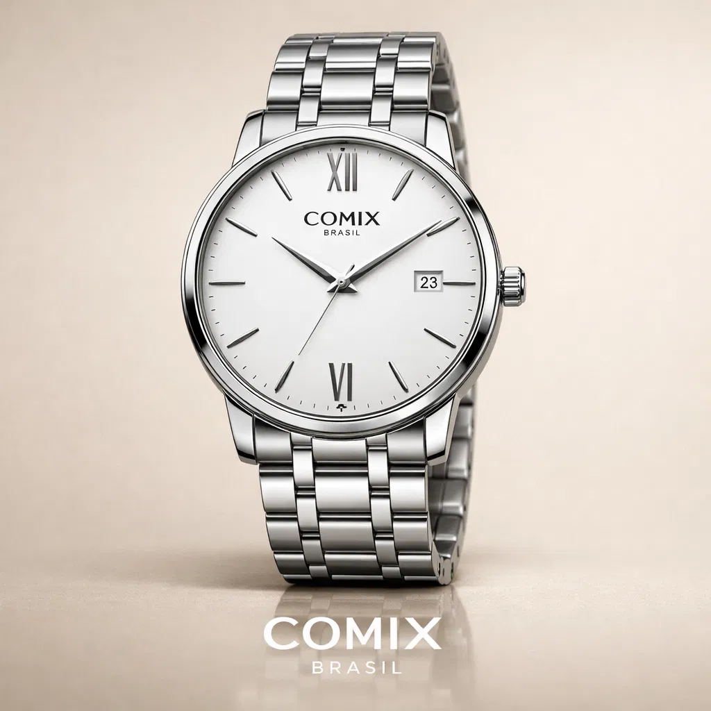 Relógio Dress Aço Prata
