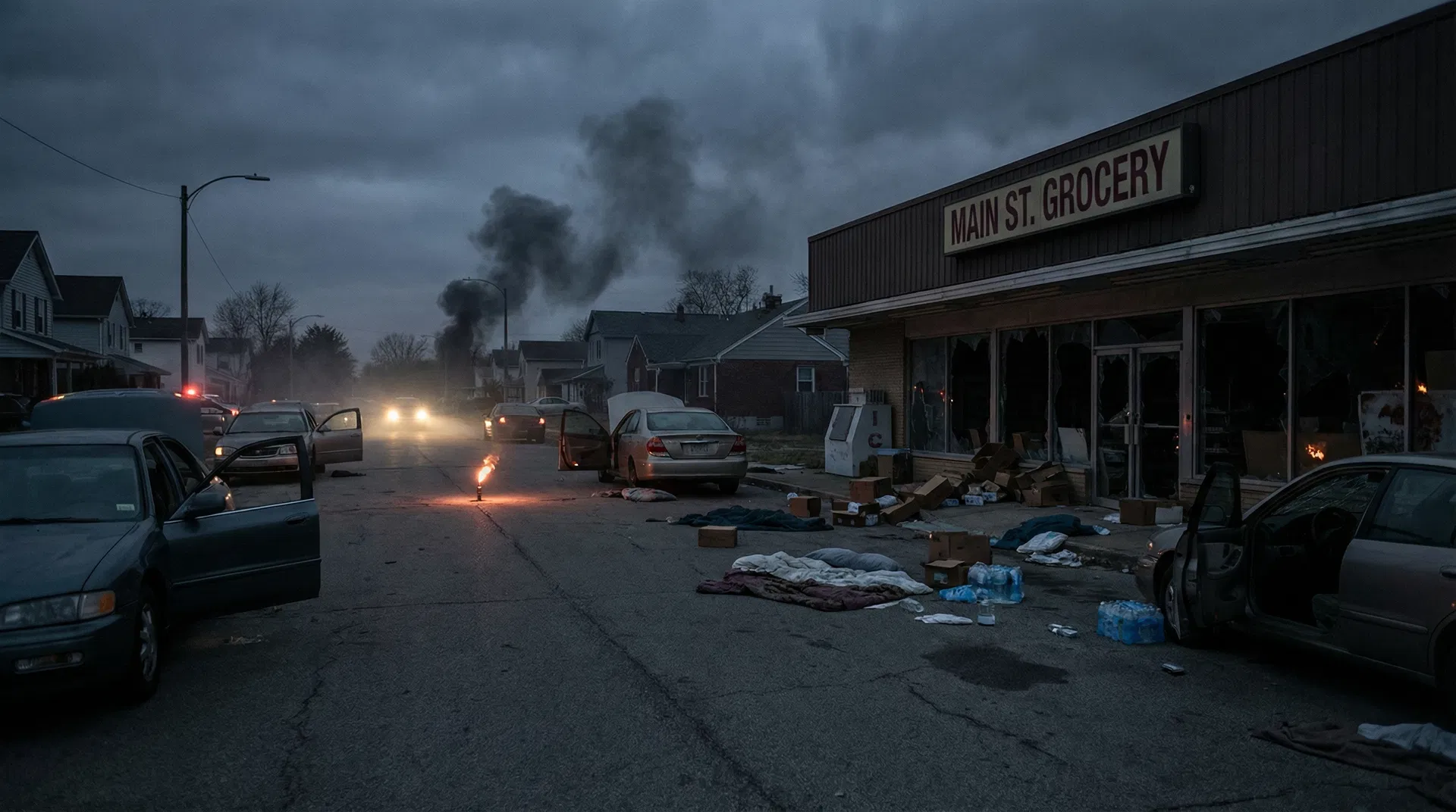 Chaos and looting