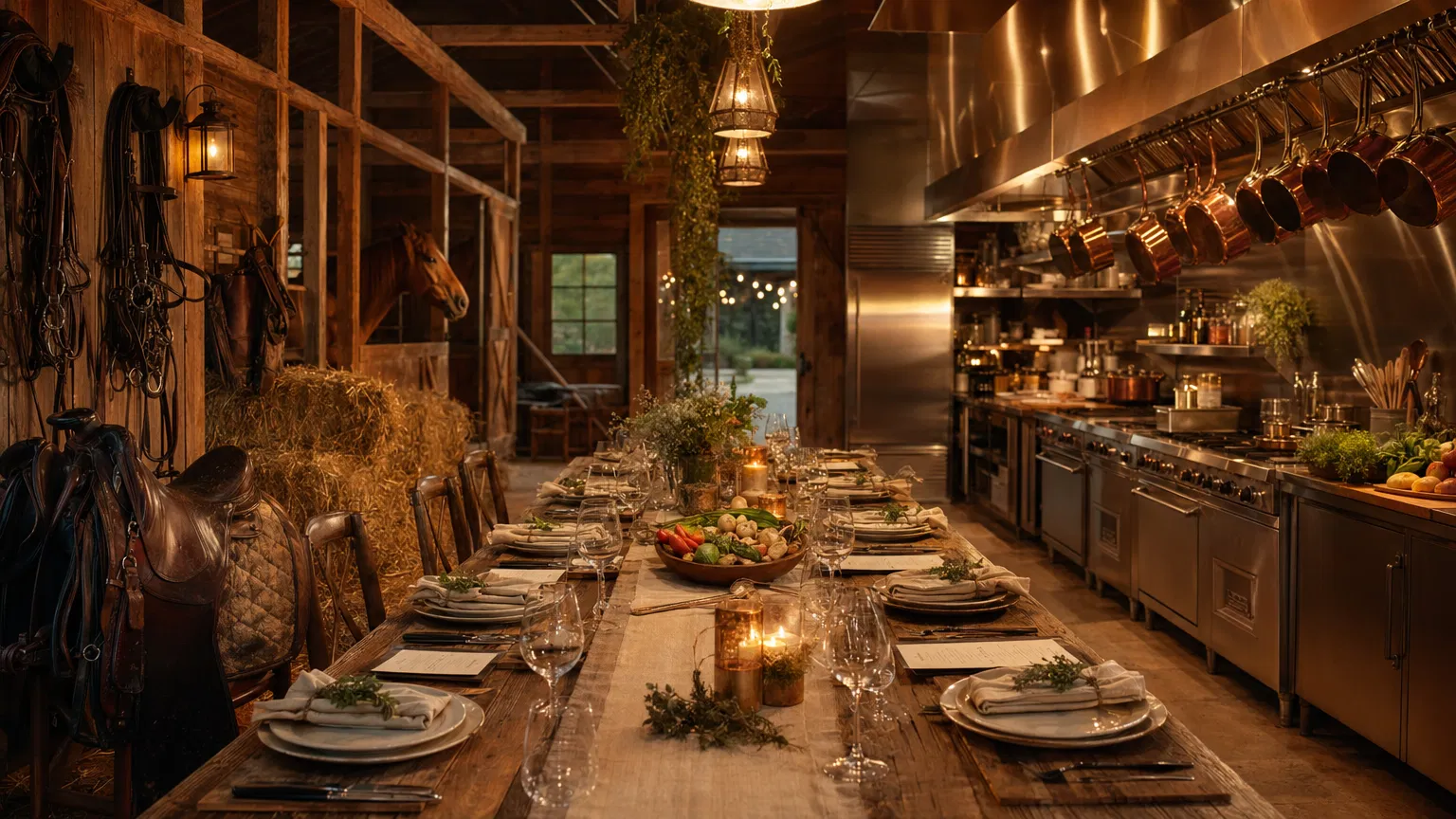 Where the kitchen meets the barn