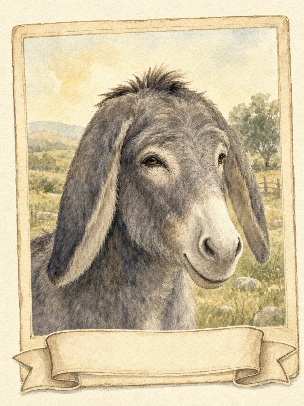 Portrait of Dexter the Donkey