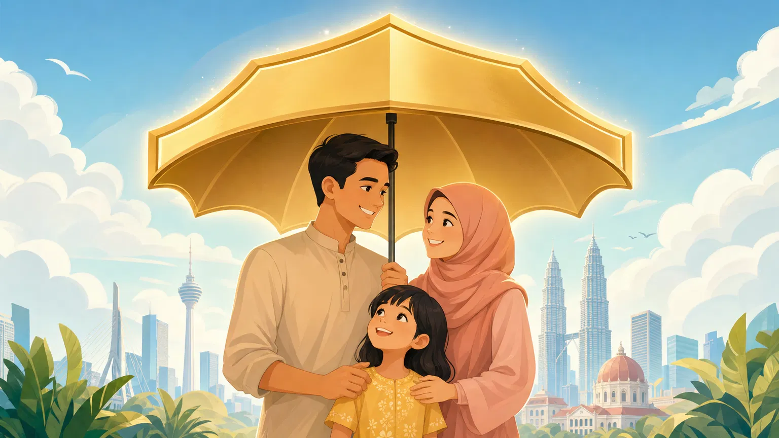 Family protected by insurance