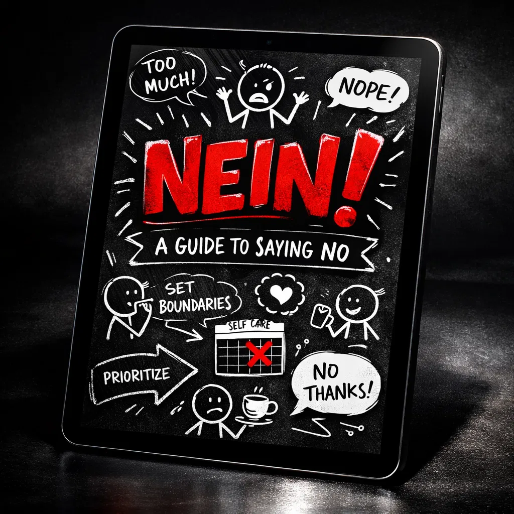 NEIN! Guide - PDF Workbook zum Grenzen setzen und Nein sagen lernen