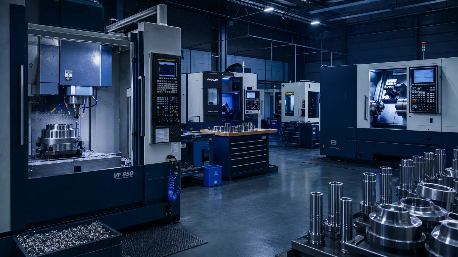 CNC Machining Production Area
