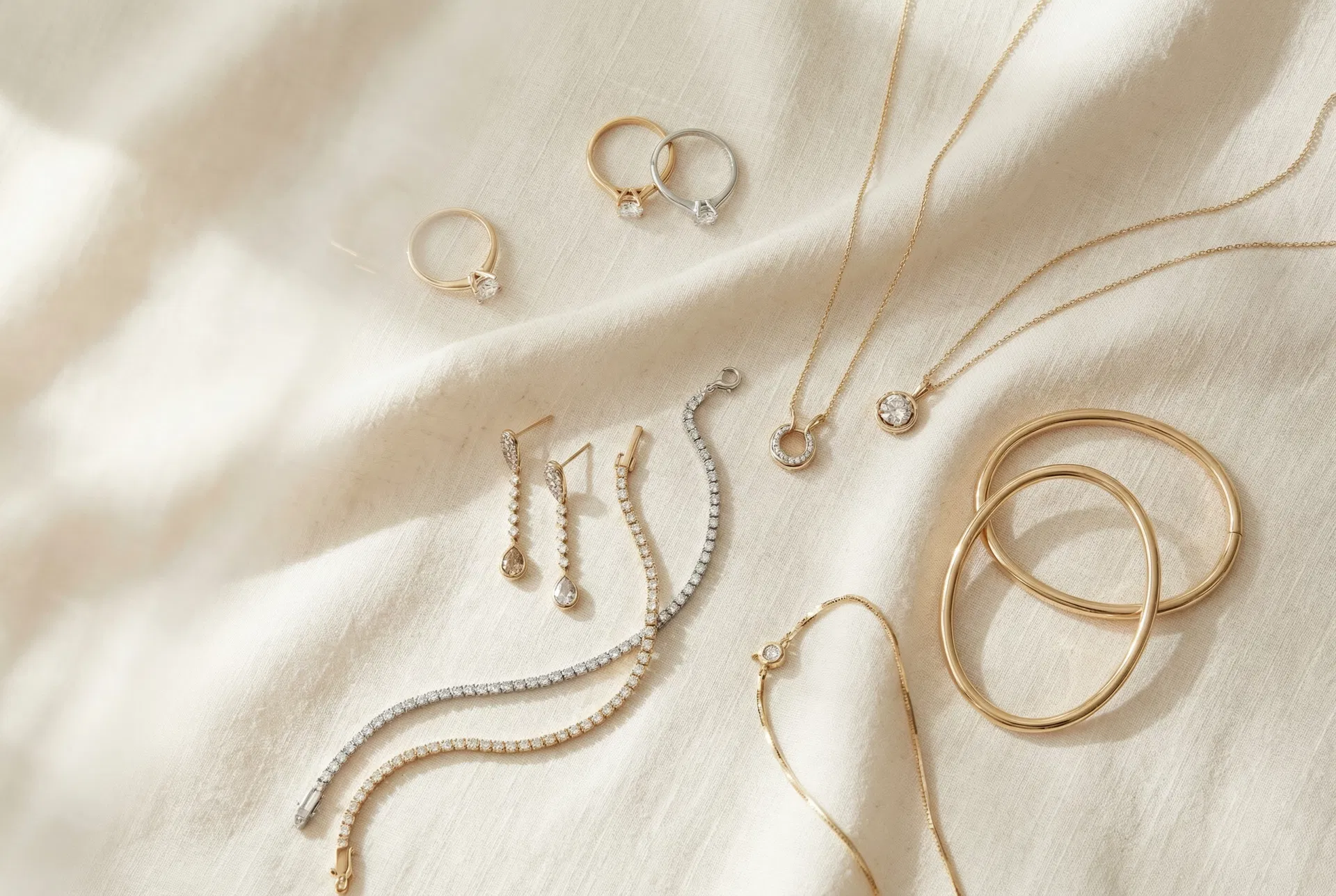 Tilla jewelry collection flat-lay