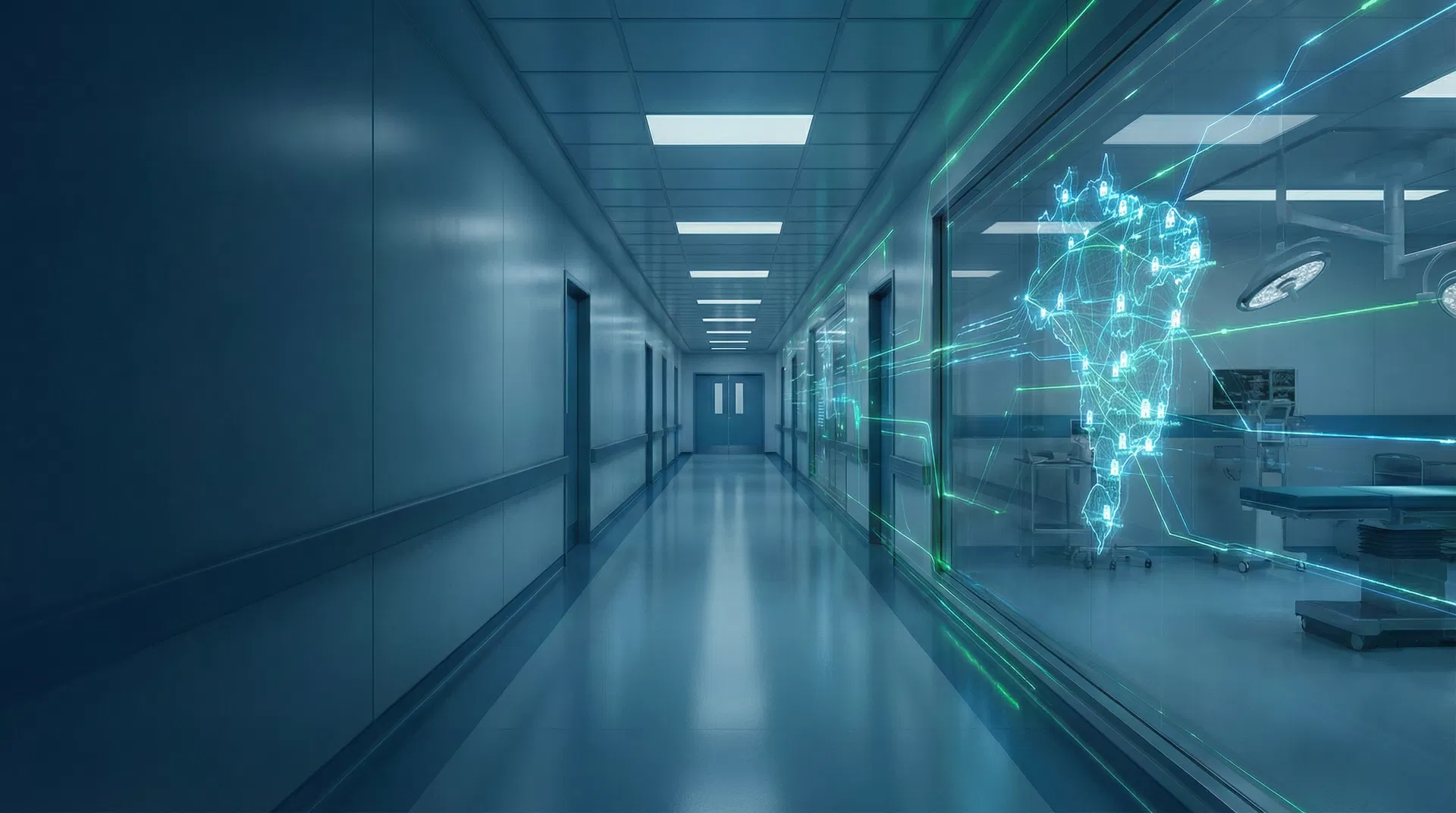 Visualização de expansão nacional com rede hospitalar conectada no Brasil