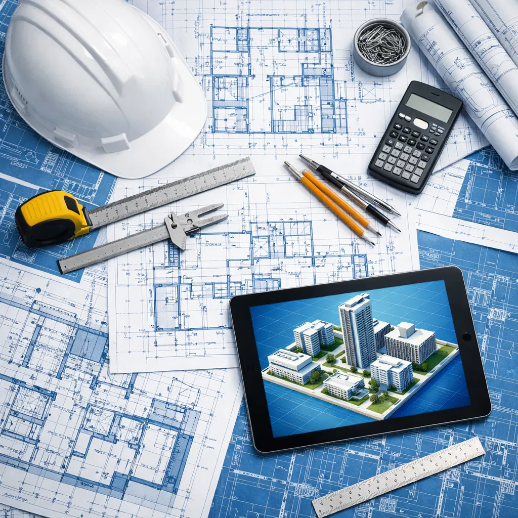 Plantas e projetos de engenharia