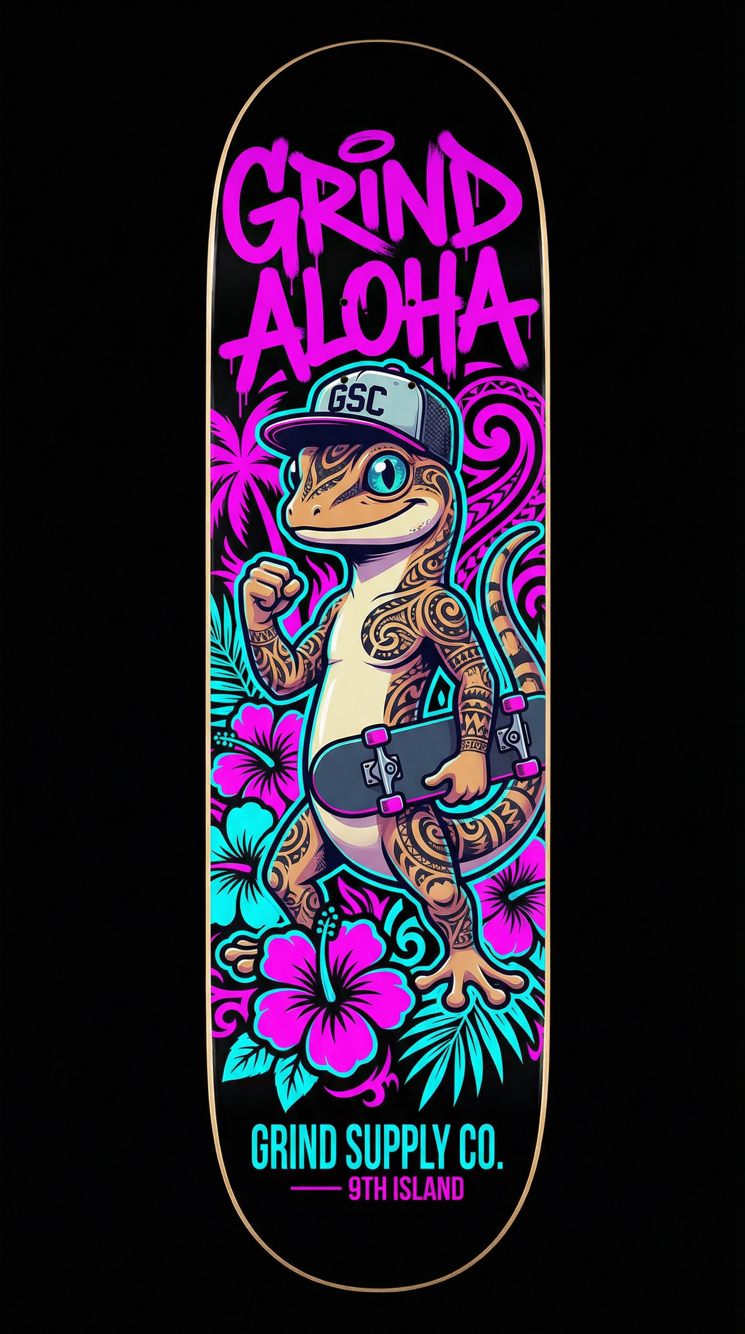 Grind Supply Co. 9th Island Grind Gecko Deck