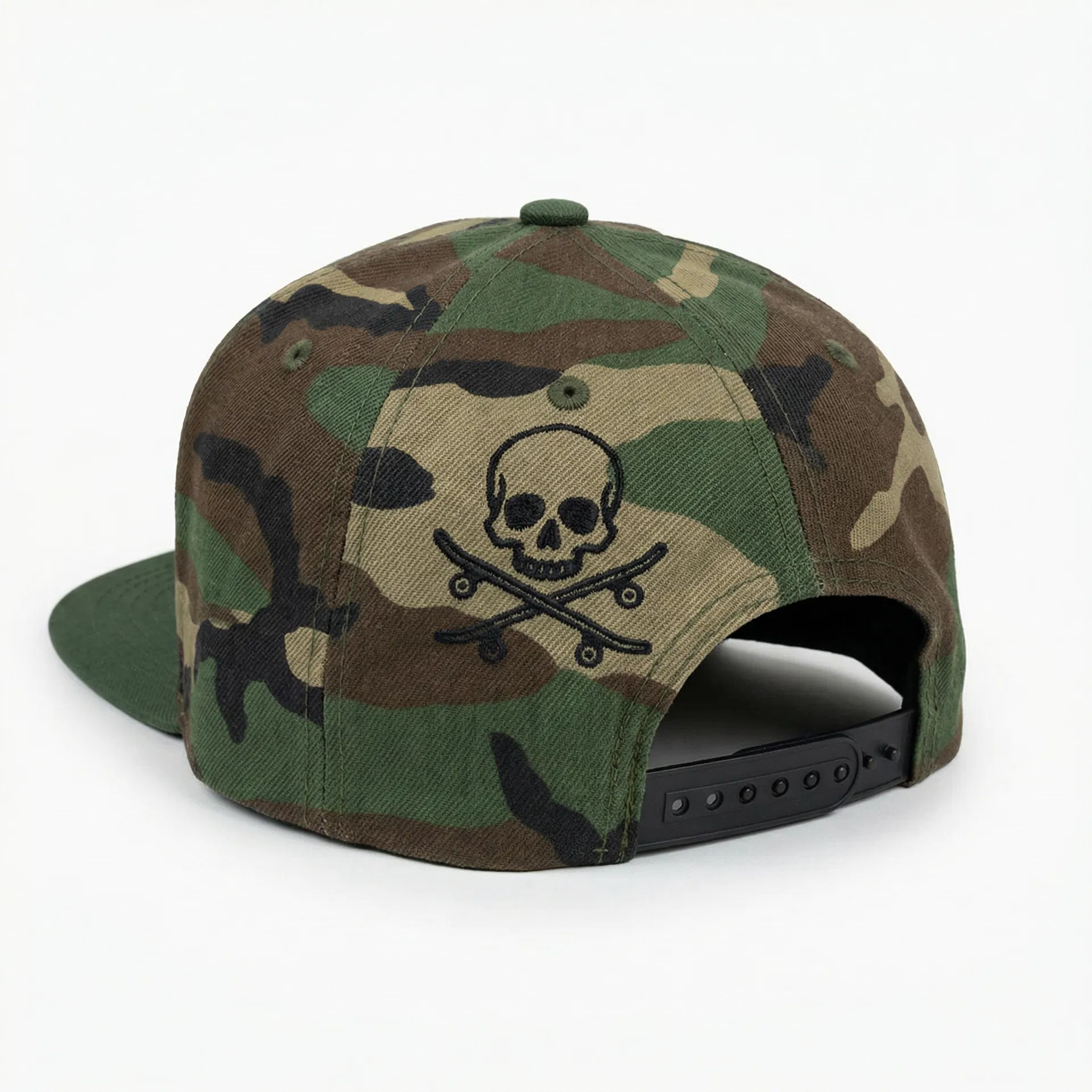 Skull Crossboards Camo Snapback