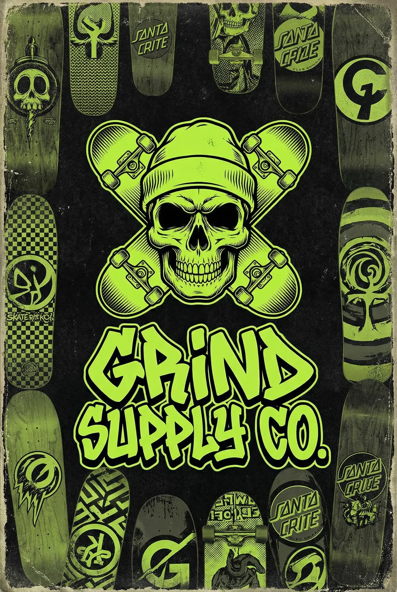 Grind Supply Co. Brand Poster