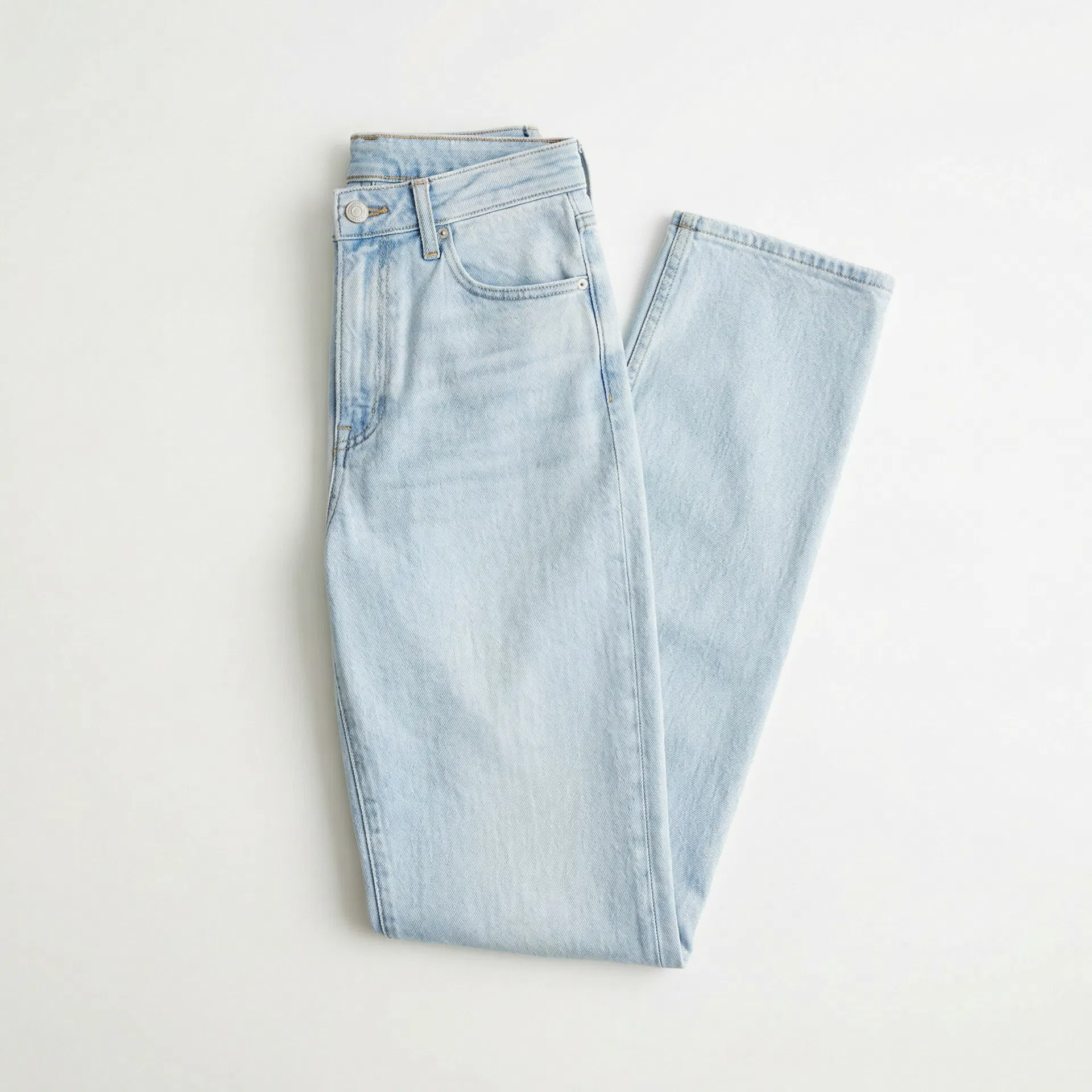 High-Rise Straight Jeans