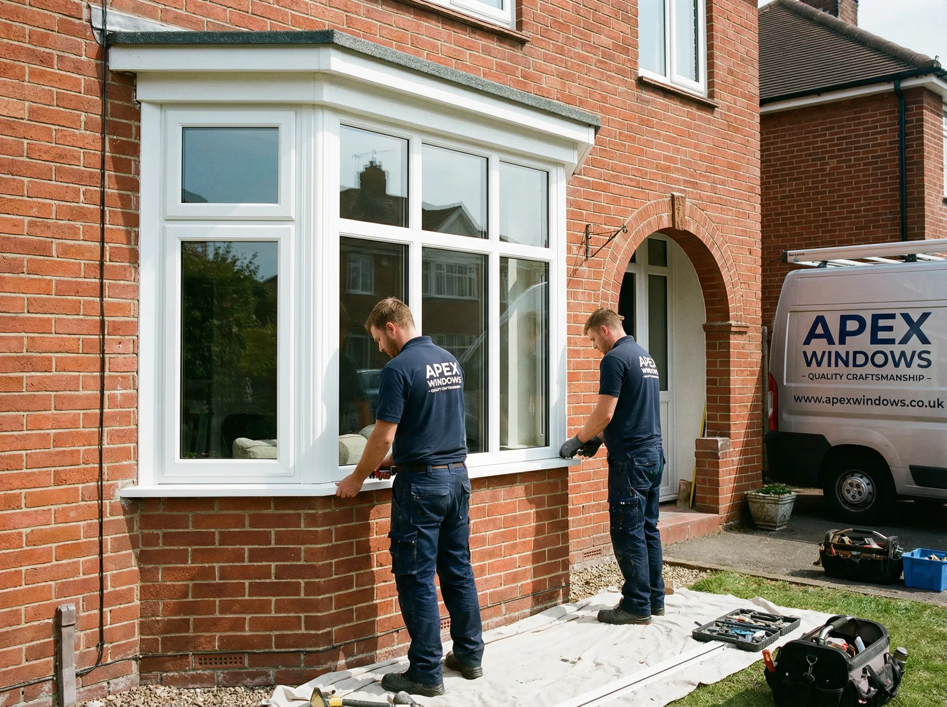High-performance uPVC double glazed windows installed on a modern home in Boston, Lincolnshire by Pilgrim uPVC Specialists