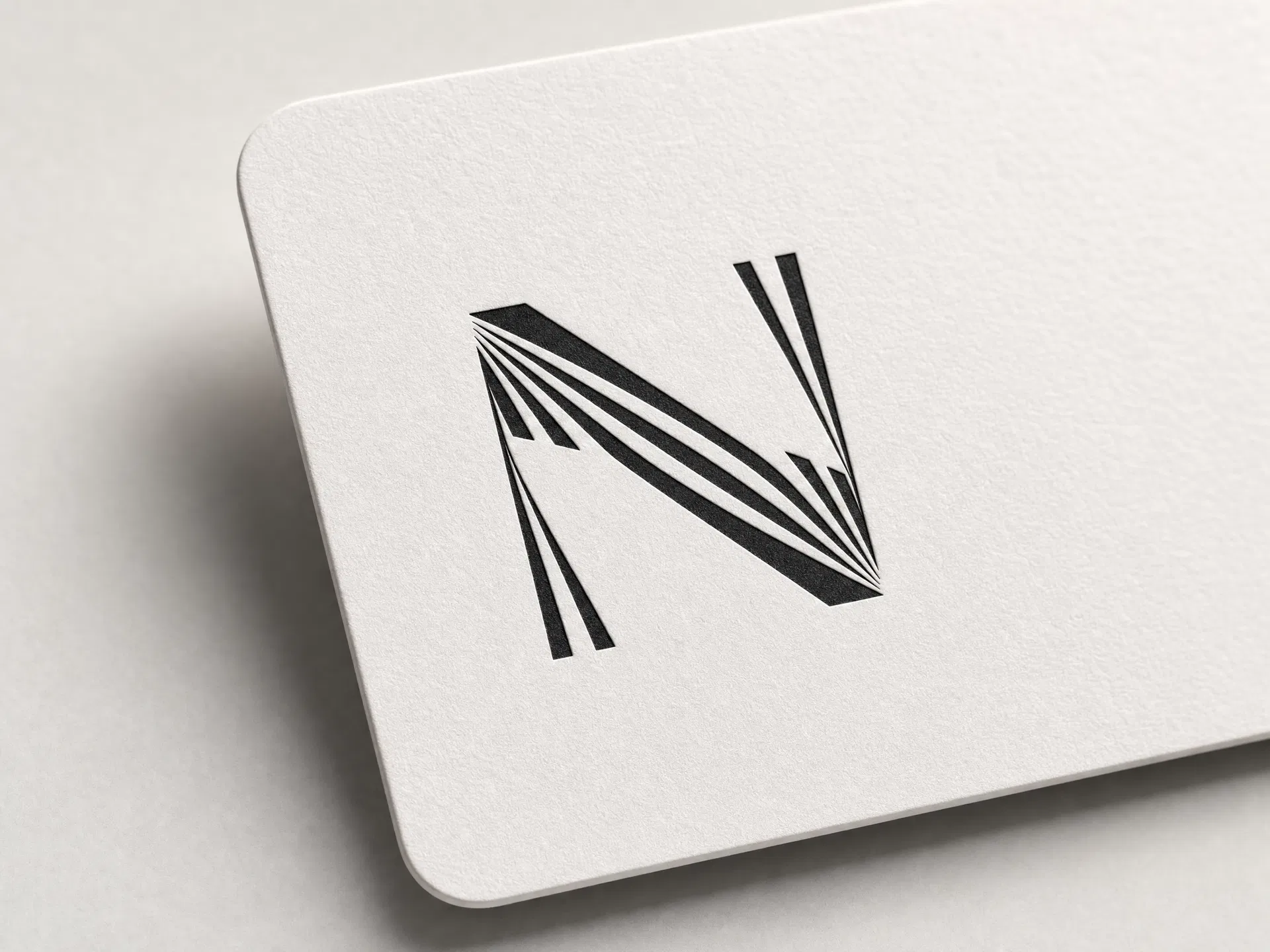 Nexo brand card with geometric N logo mark