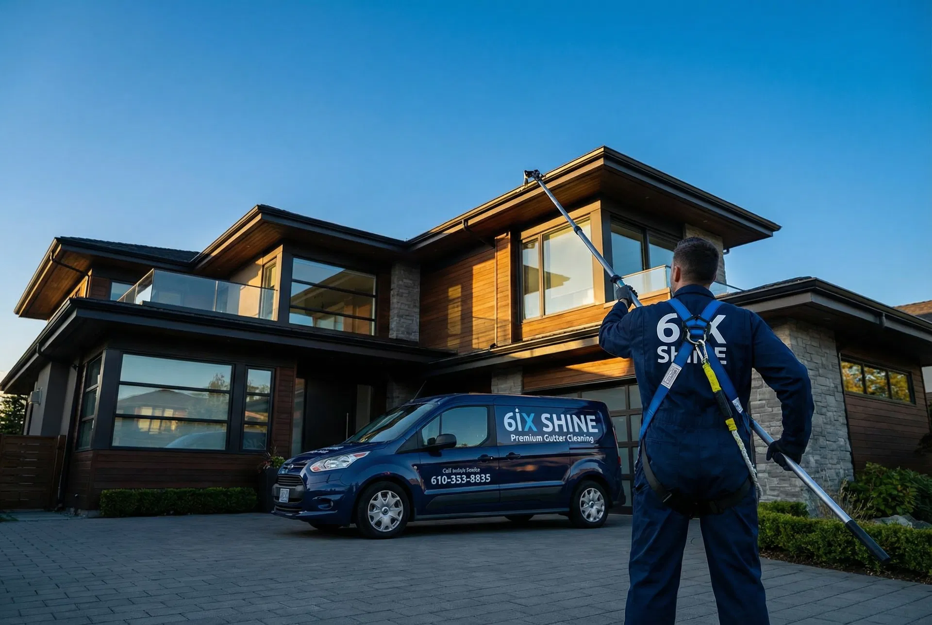 6ix Shine professional gutter cleaning service