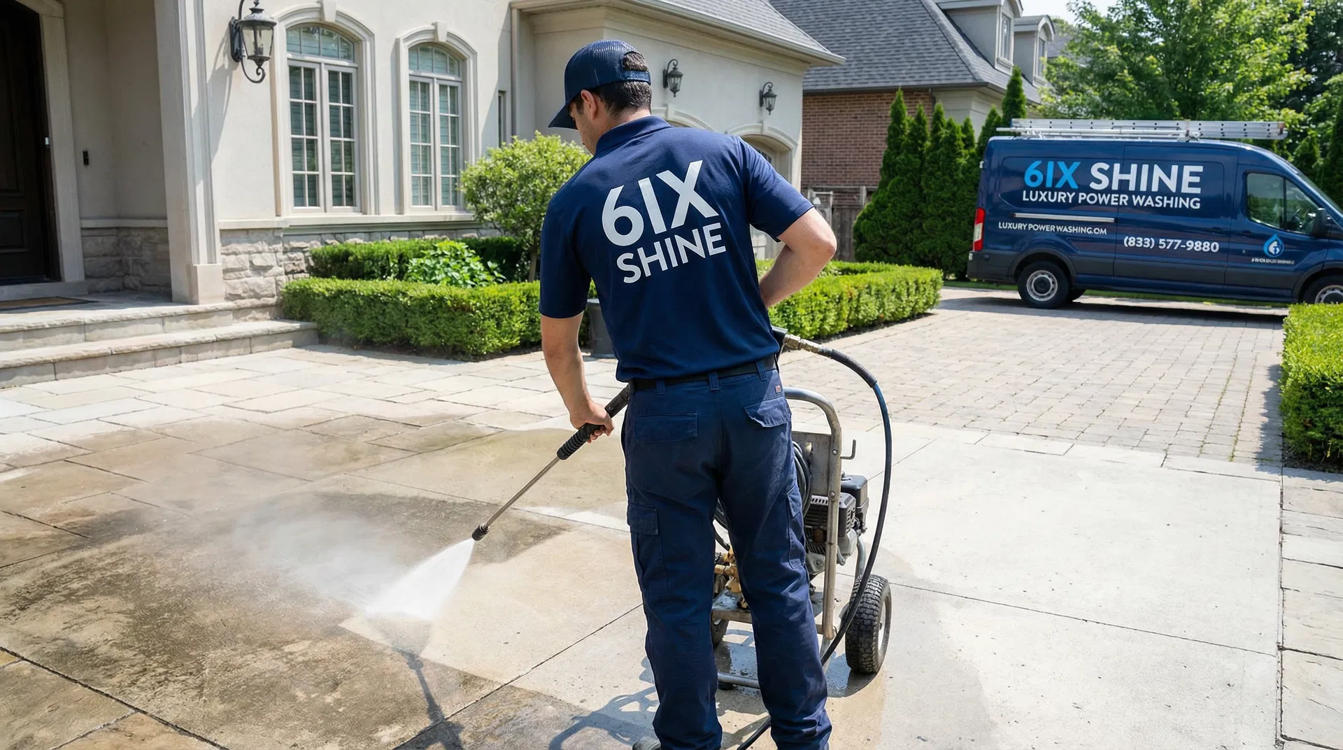 Professional power washing service by 6ix Shine