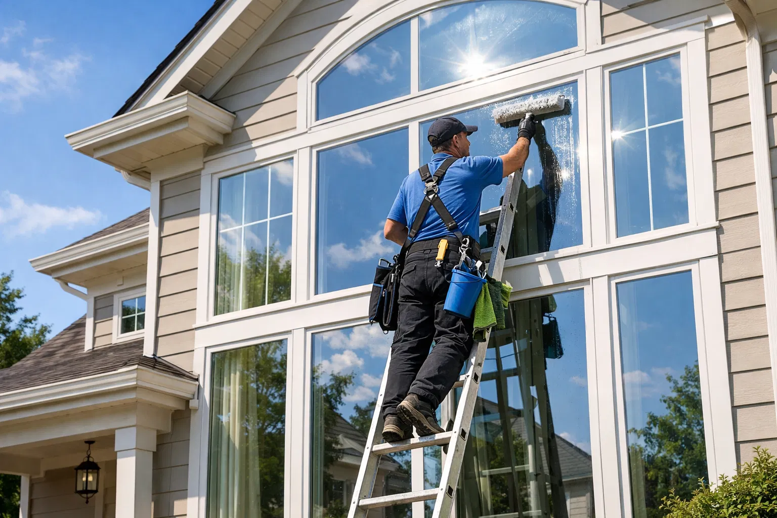 Professional residential window cleaning service in Toronto