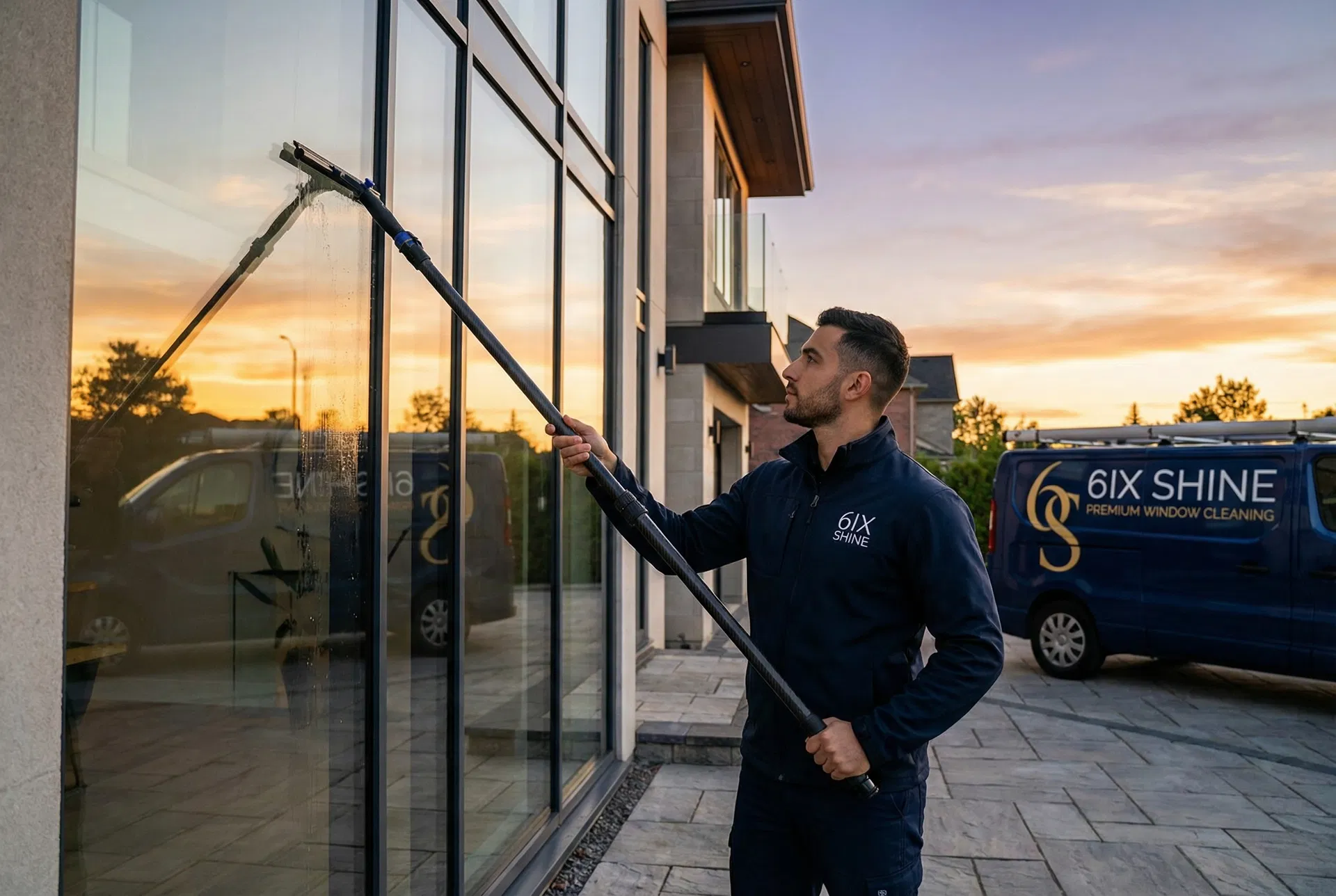 6ix Shine professional window cleaning service