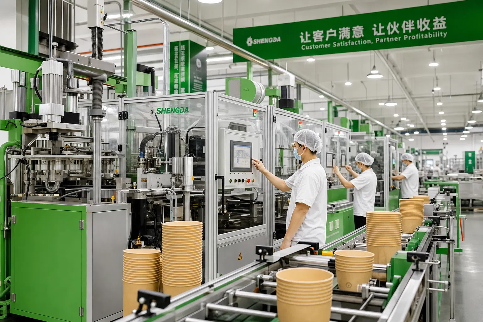CupsPak certified manufacturing facility for paper salad bowls