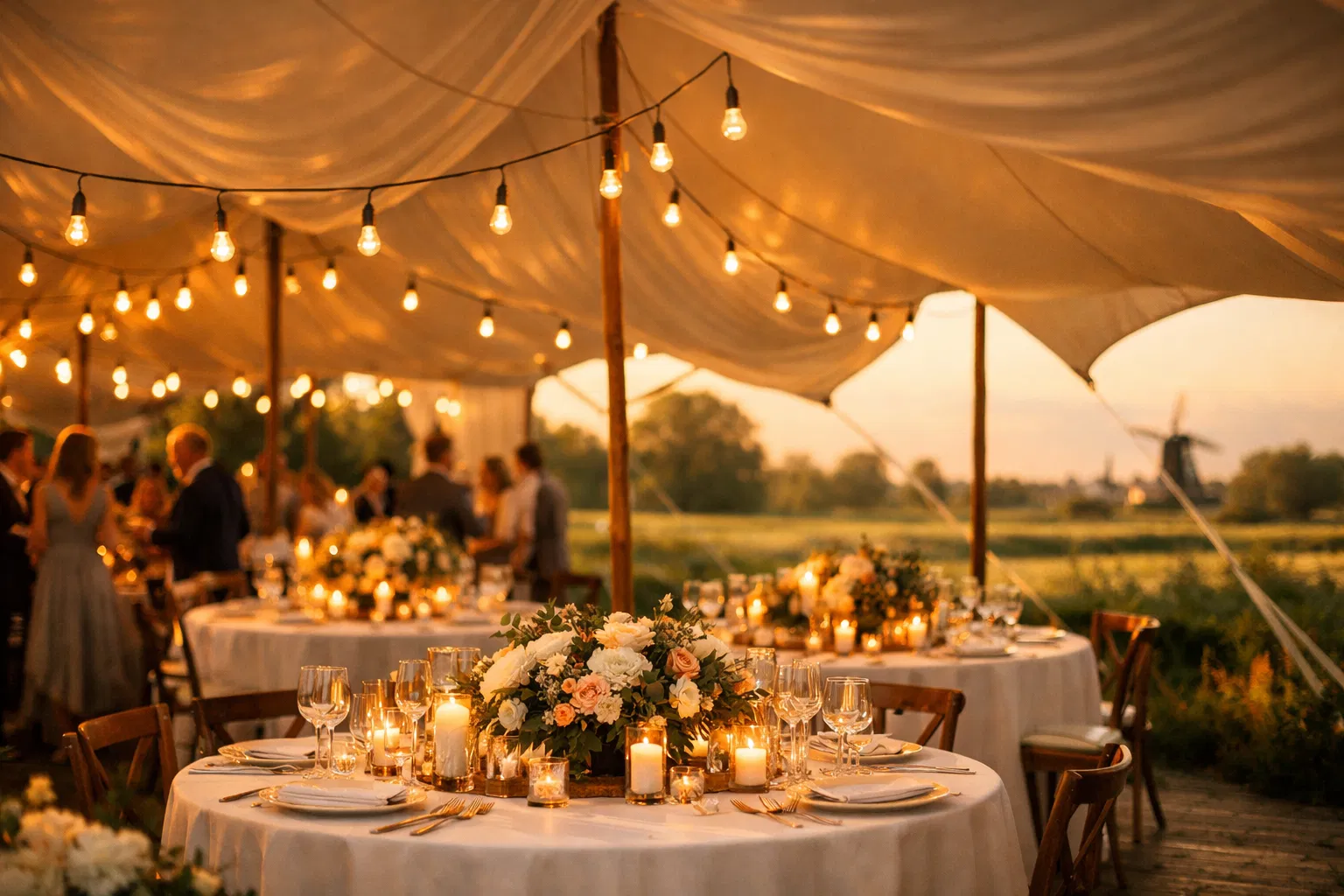 Stretchtent bruiloft