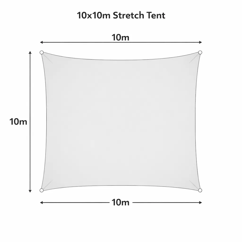 Stretchtent 10×10m