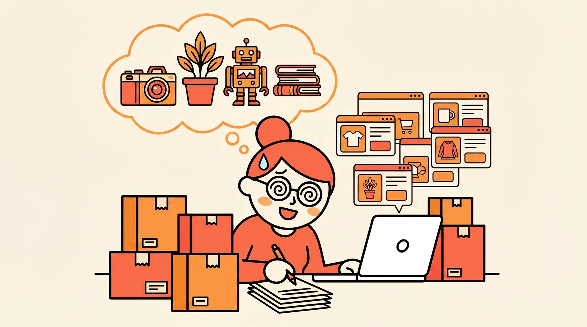 忙しいEC事業者のイメージ