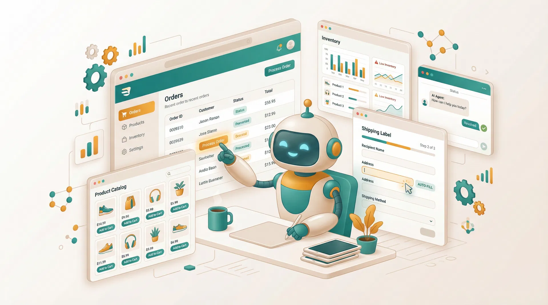バリコナ - AIエージェントがブラウザ操作を自動化するイメージ