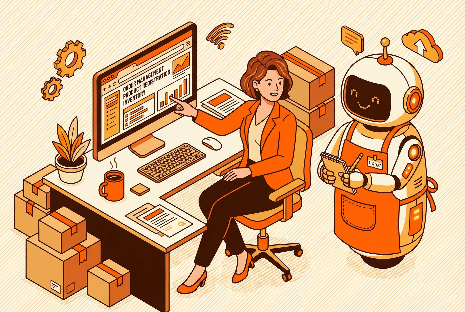 バリコナ - AIエージェントがブラウザ操作を自動化するイメージ