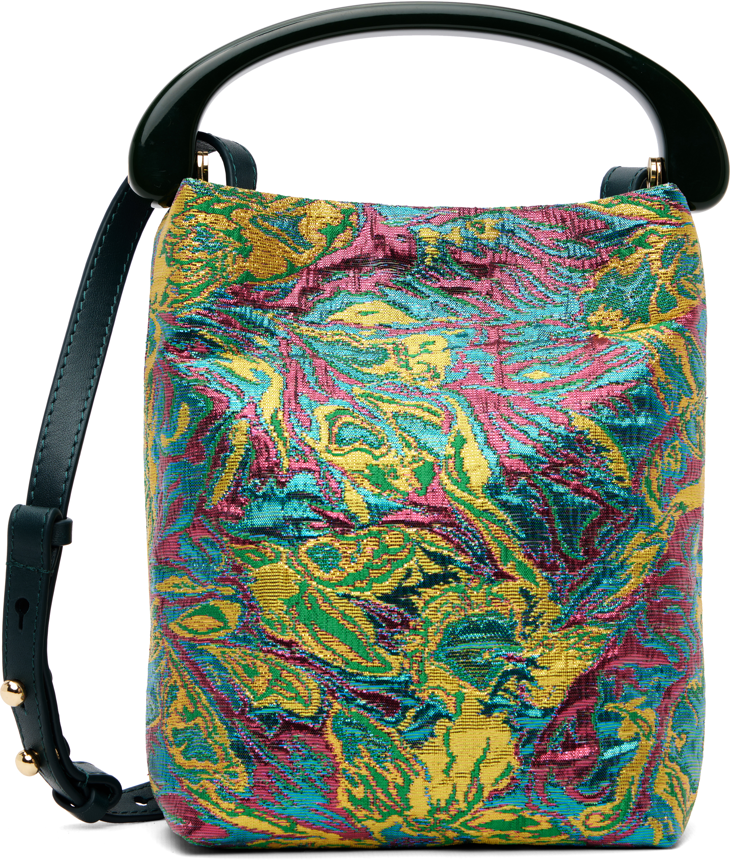Dries Van Noten Multicolor Crisp Floral Bag