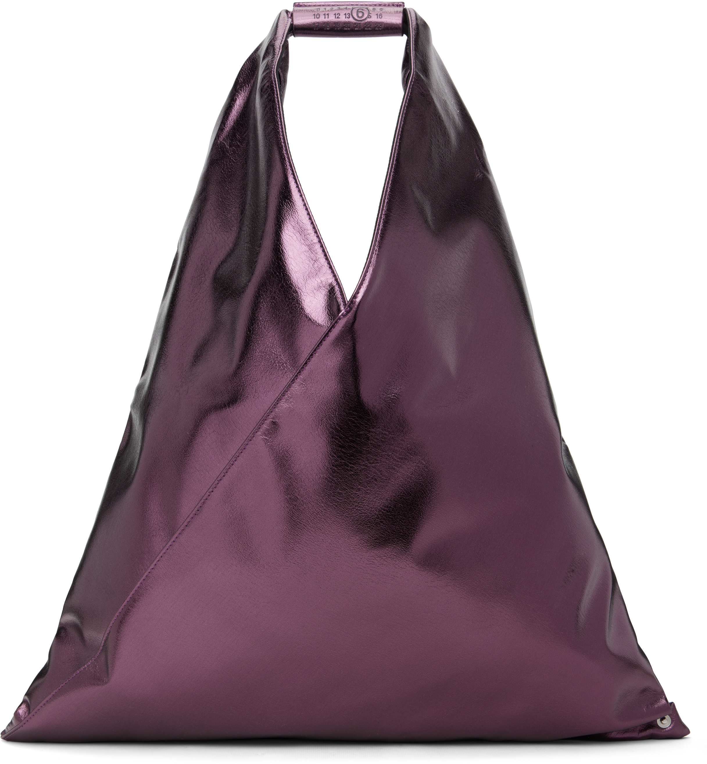 MM6 Maison Margiela Purple Classic Triangle Tote