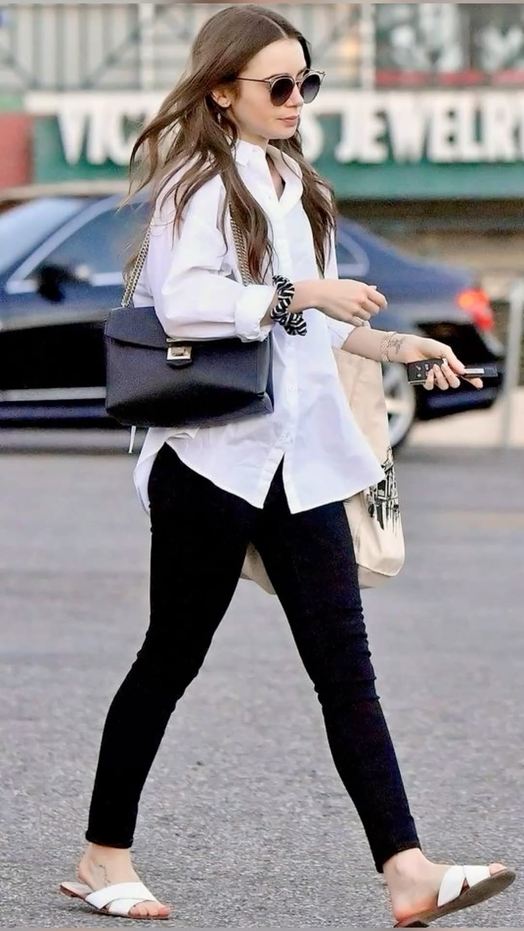 Lily Collins Street Style