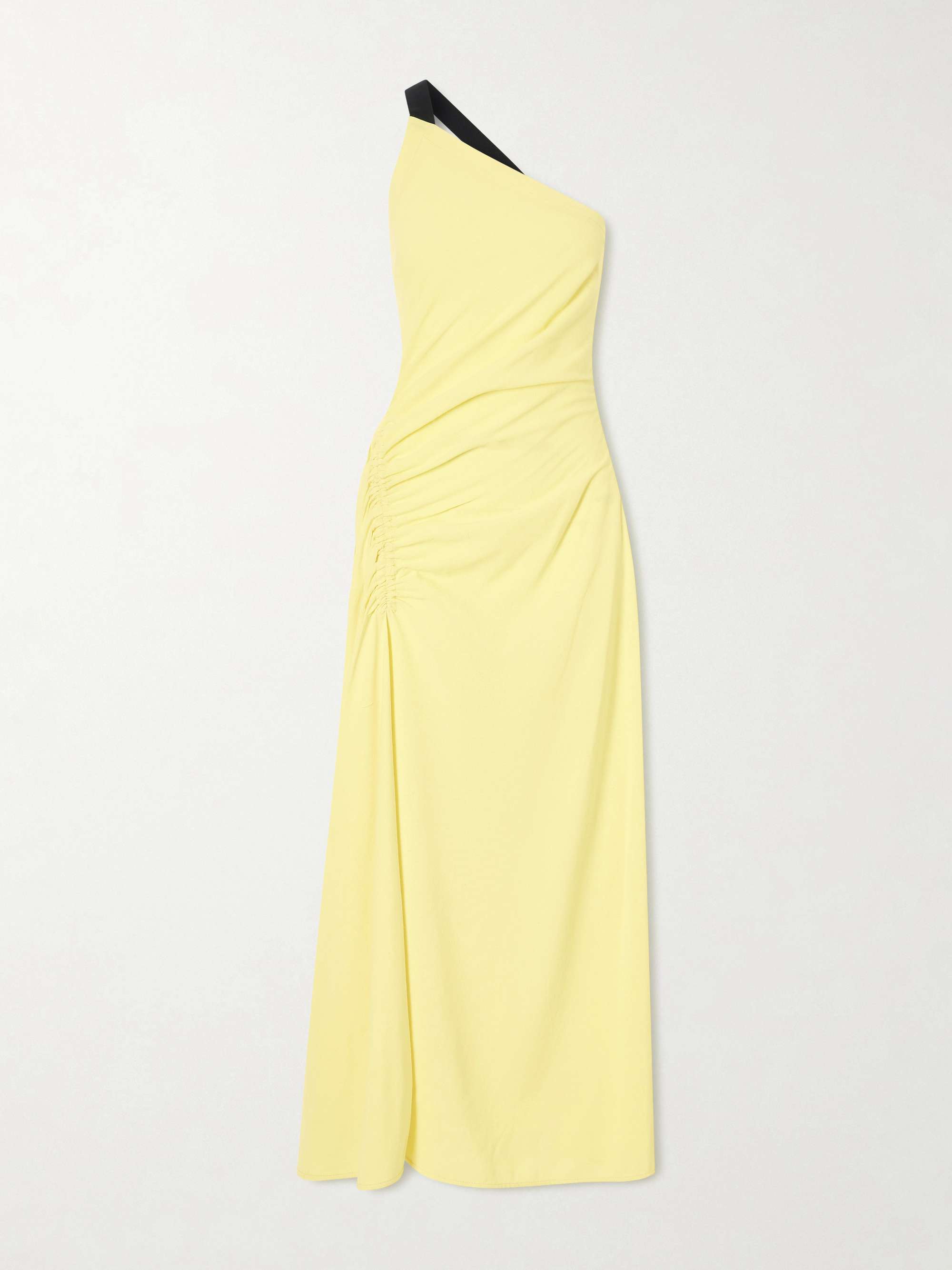 PROENZA SCHOULER Sirena one-shoulder gathered crepe maxi dress