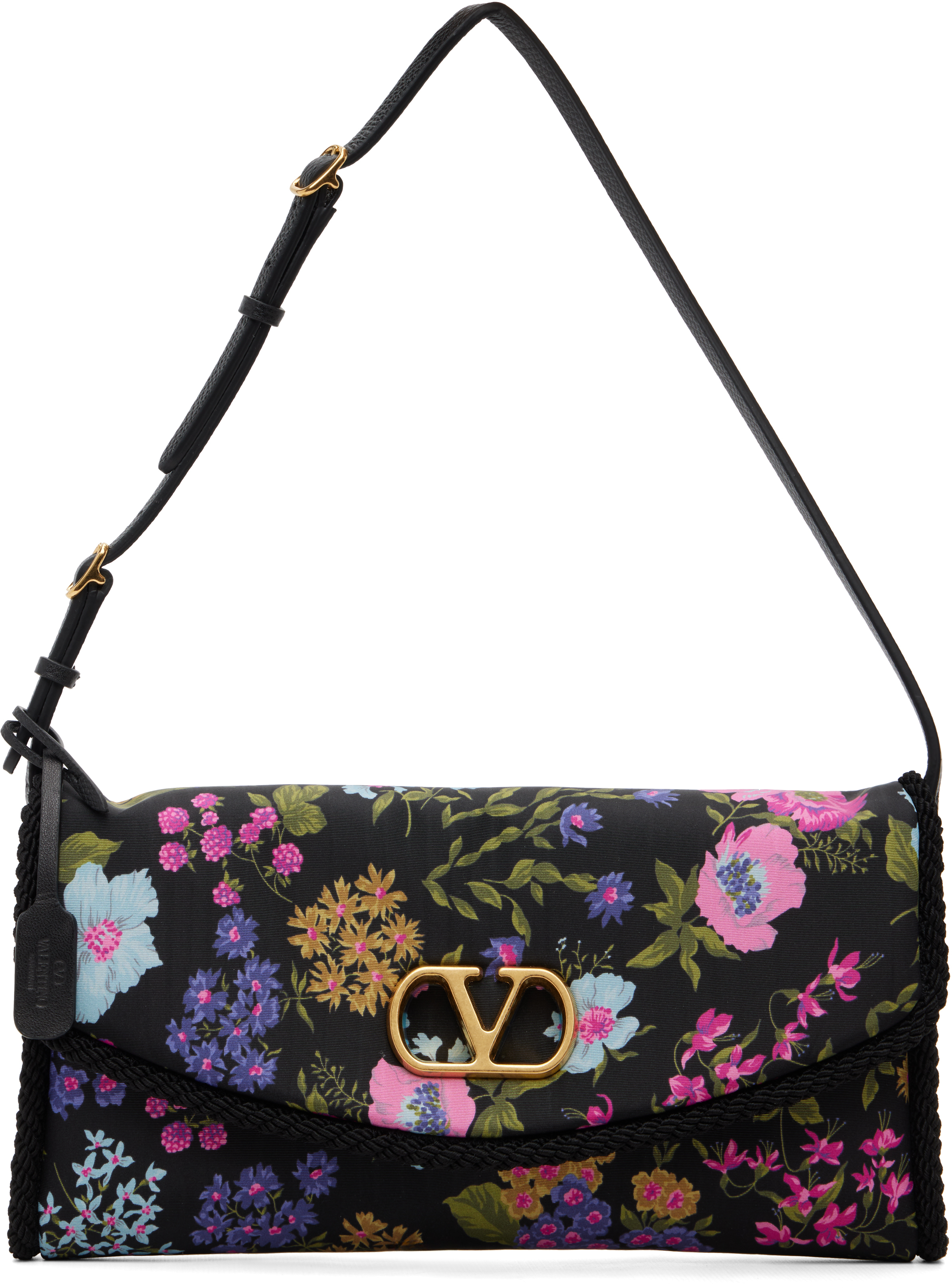 Valentino Garavani Black Devain Small Shoulder Bag