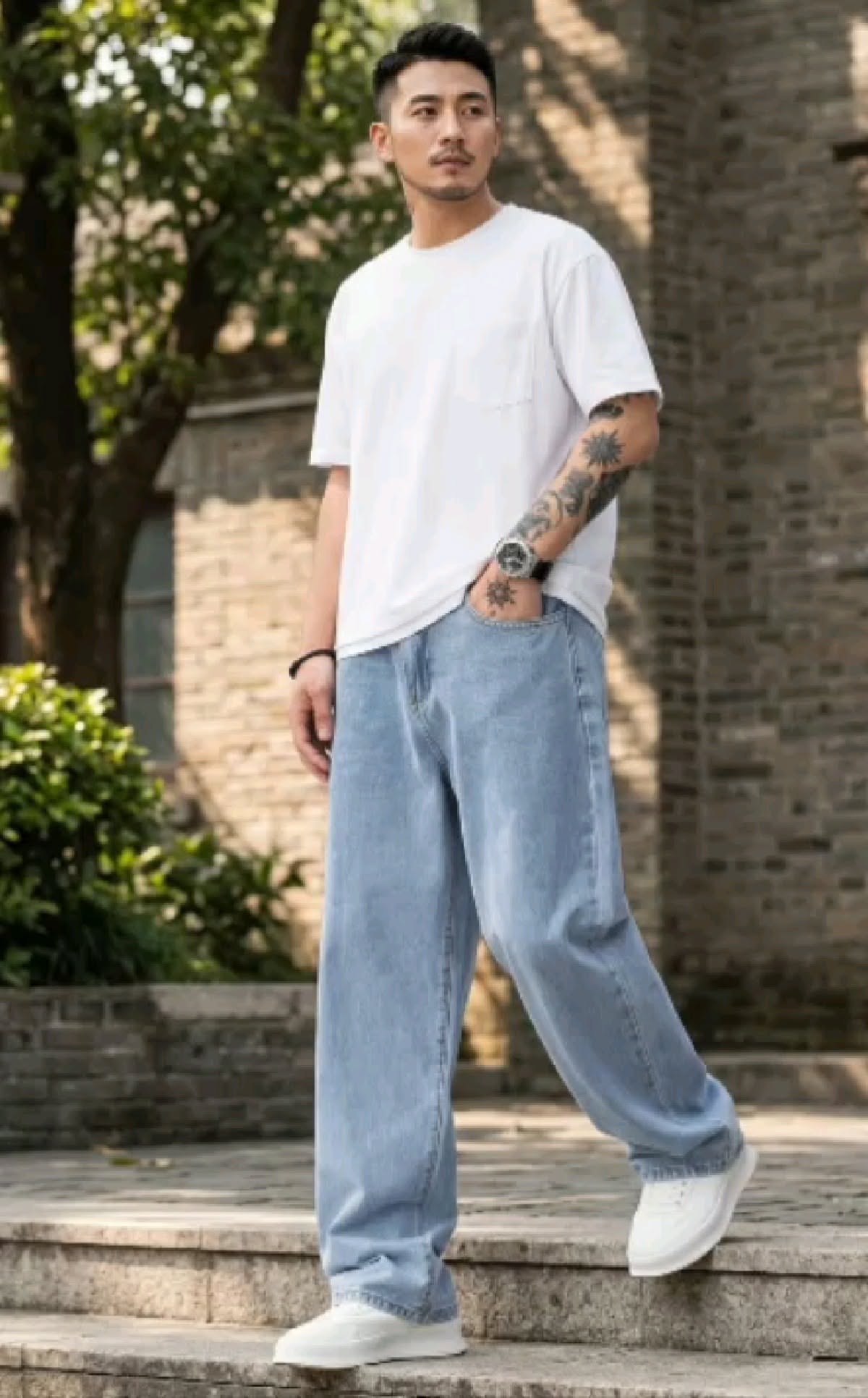 Wide-Leg Relaxed Fit Jeans for men Wide-Leg Relaxed Fit Jeans for men