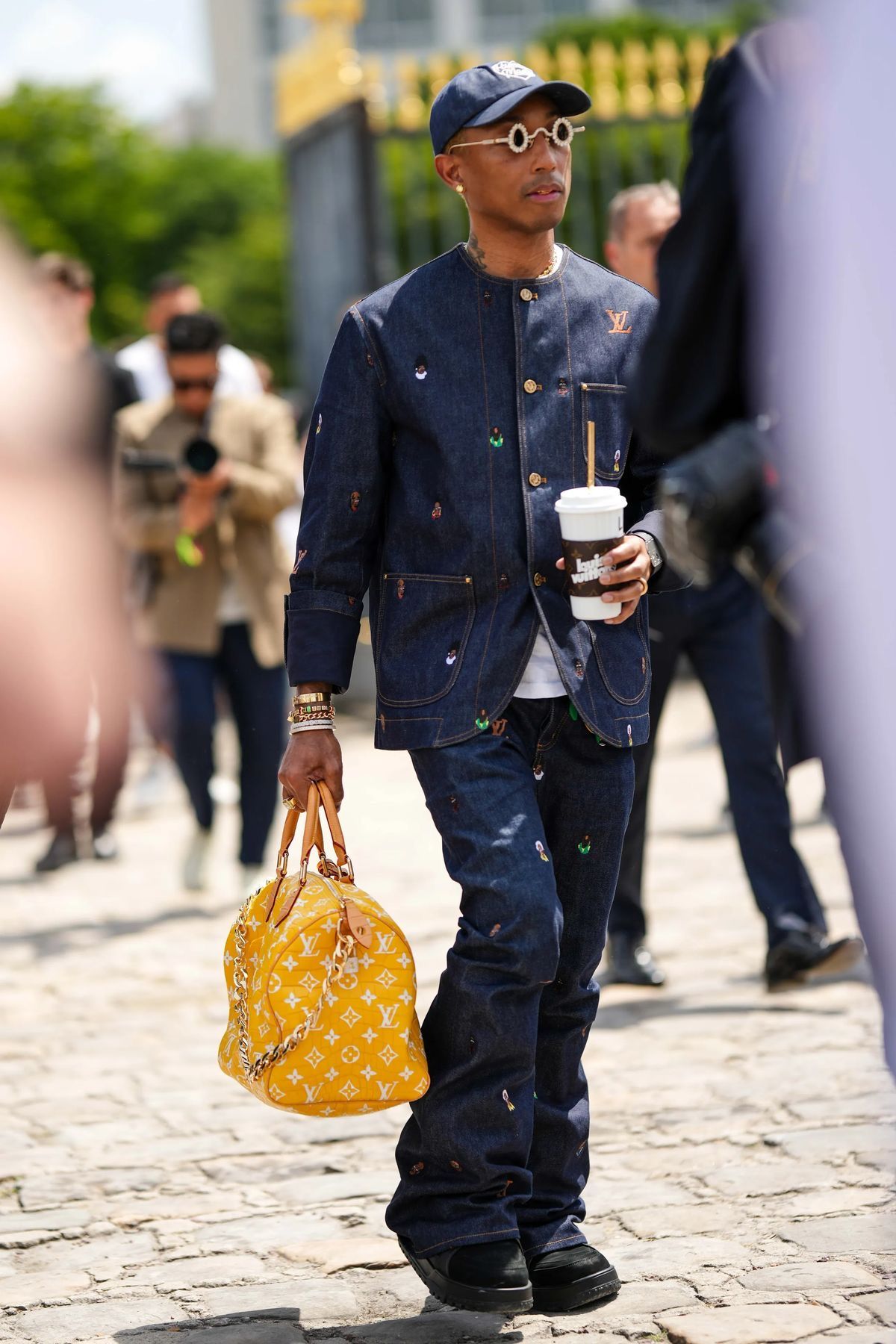 Pharrell Williams Dark Wash Indigo Denim Jacket — Bandcollar