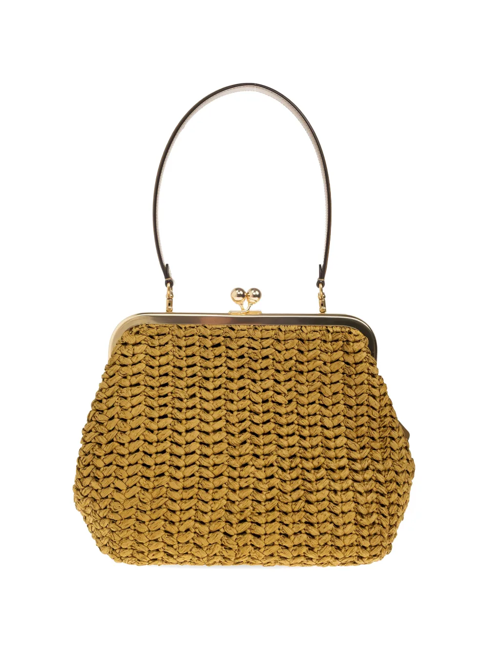 Coach 27 Kisslock Frame interwoven tote bag