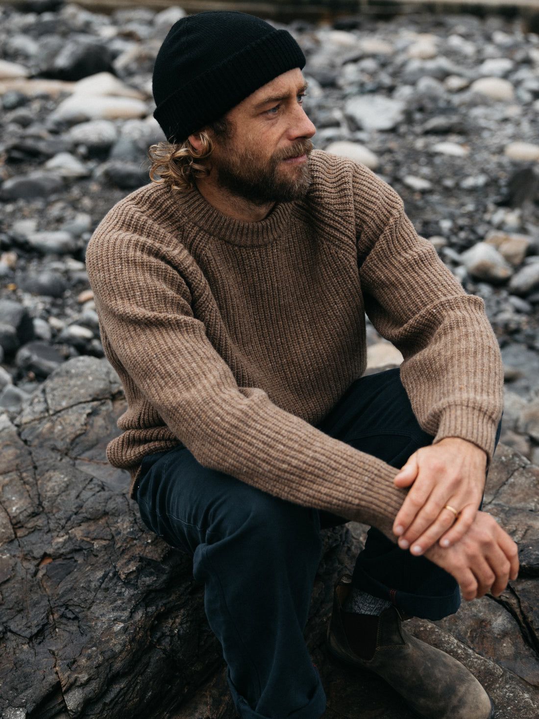 Men's Mora Knit Sweater - Raven / L