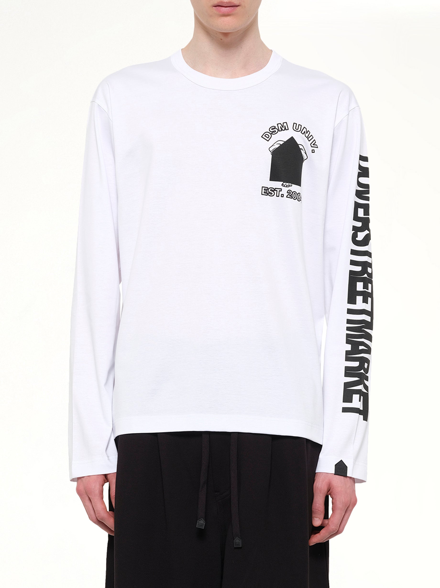 DSM KEI NINOMIYA DSMU Long Sleeve T-Shirt in White