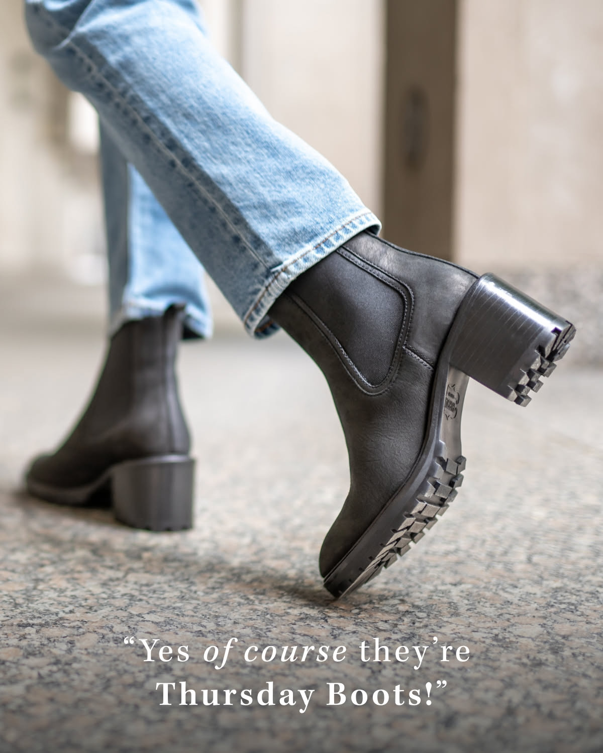 Thursday Boot Co. Black Leather Chelsea Boots — Elastic Side Goring