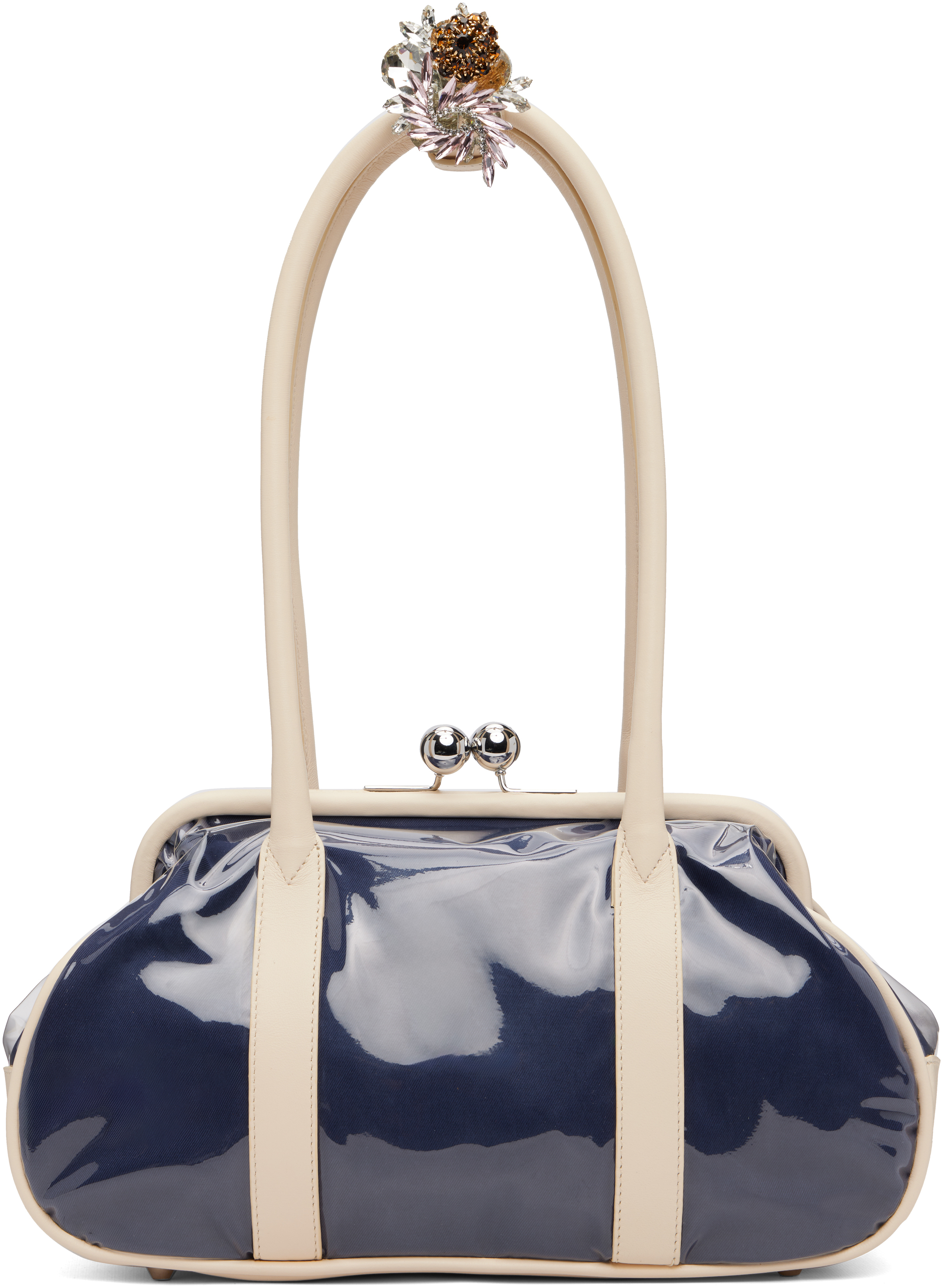 August Barron Navy & Off-white Bette Bag