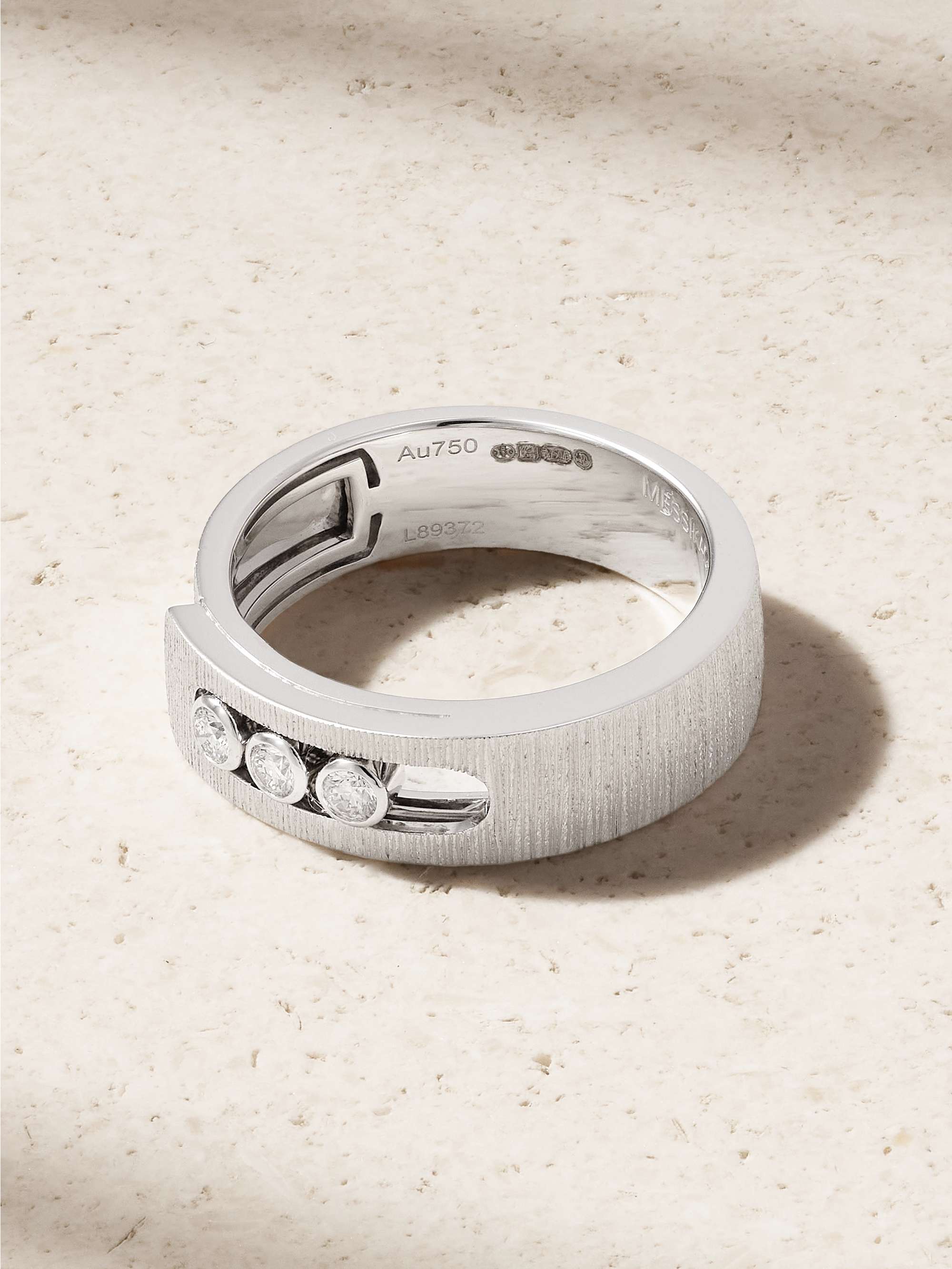 MESSIKA Move Noa Ciselé 14-karat white gold diamond ring