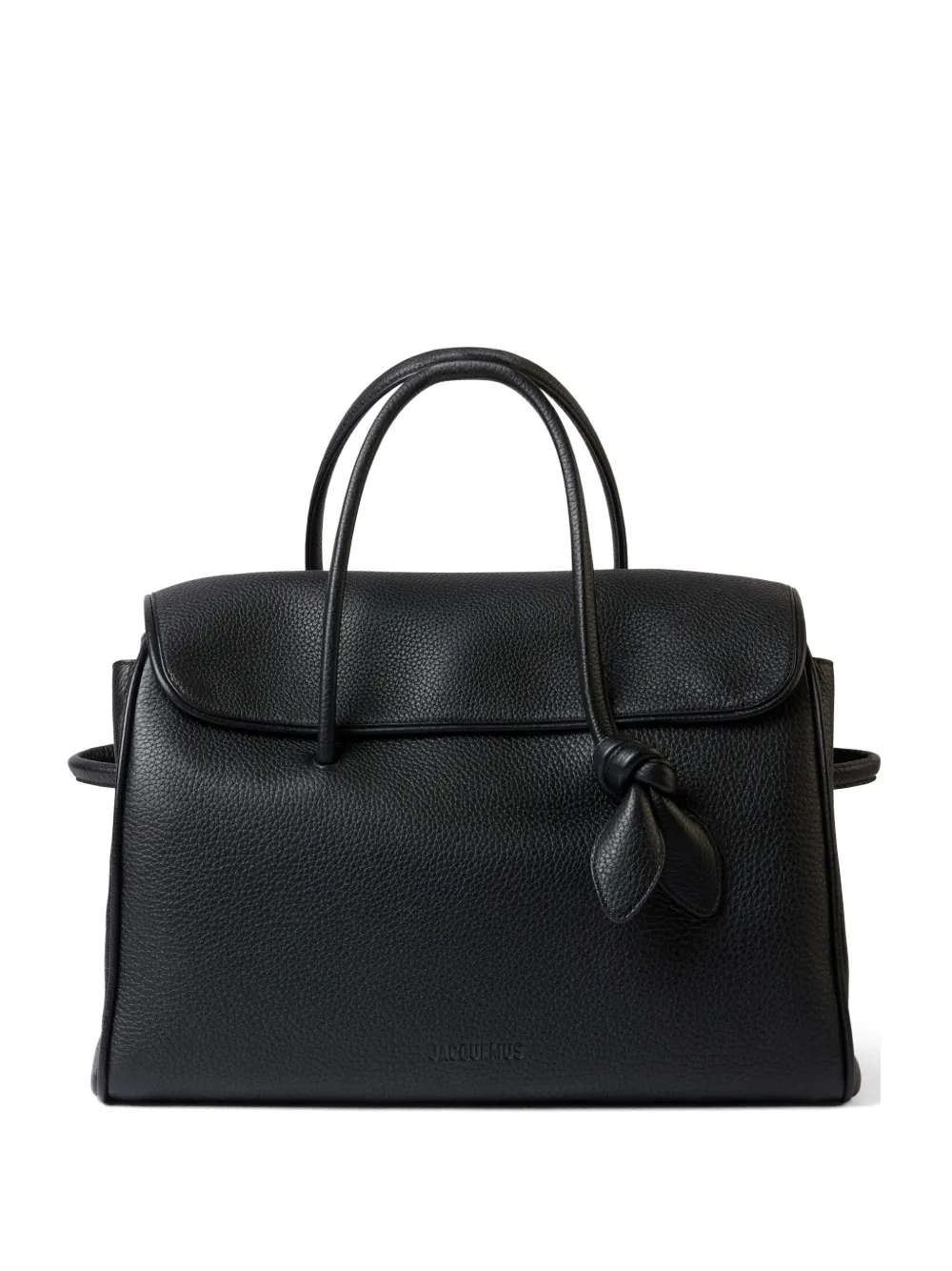 Jacquemus Turismo knotted flap leather tote bag