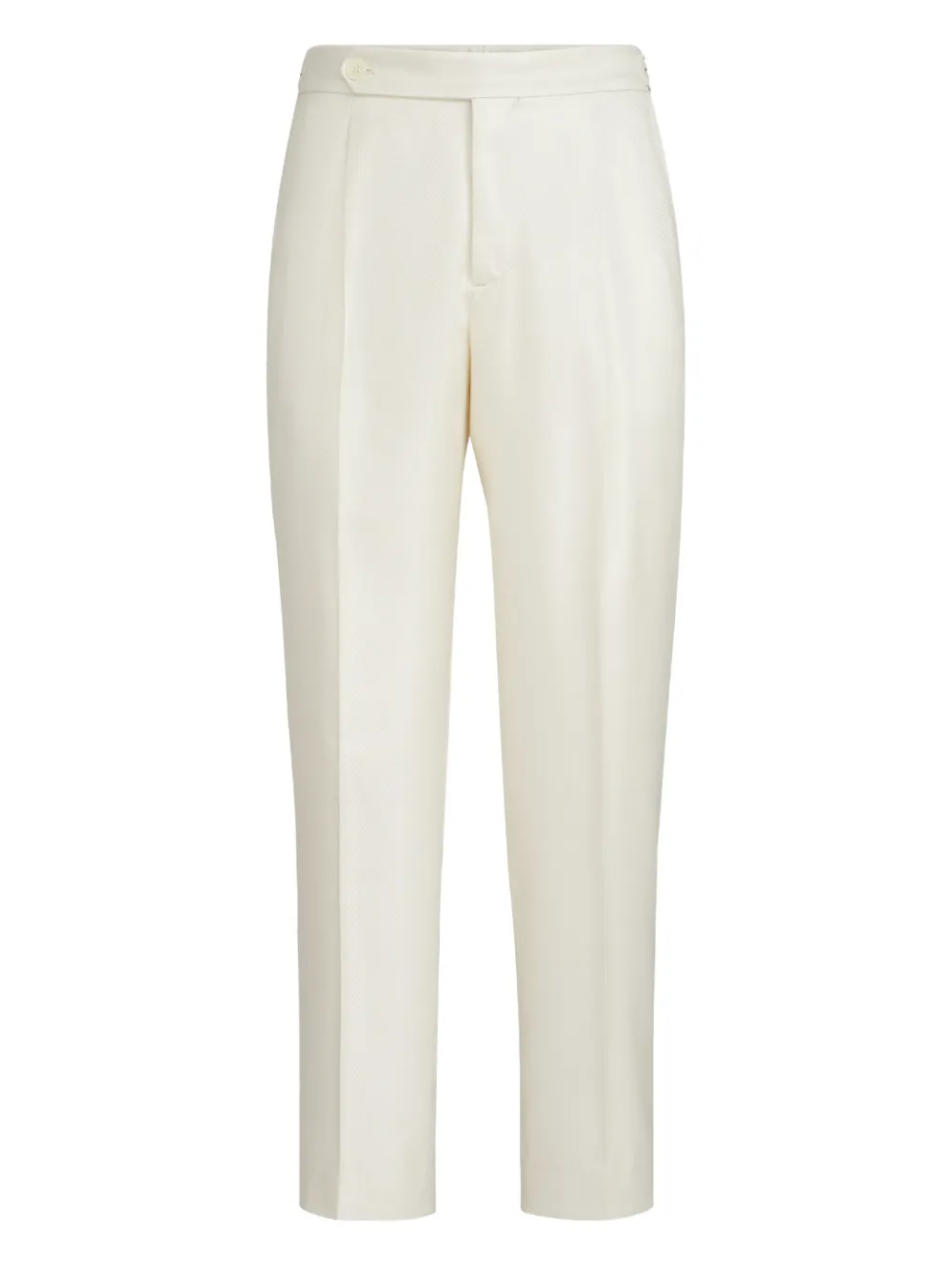 Brunello Cucinelli pleated waist-tab silk trousers