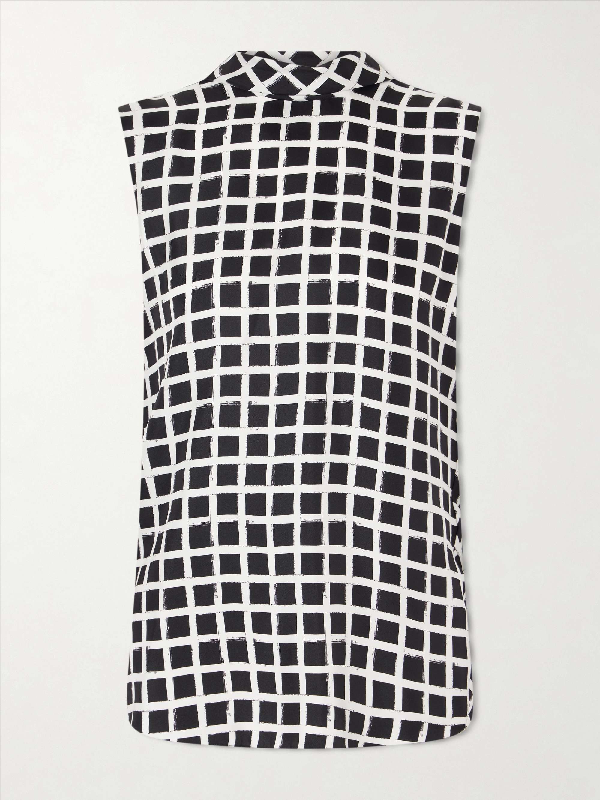 LANVIN Checked silk blouse