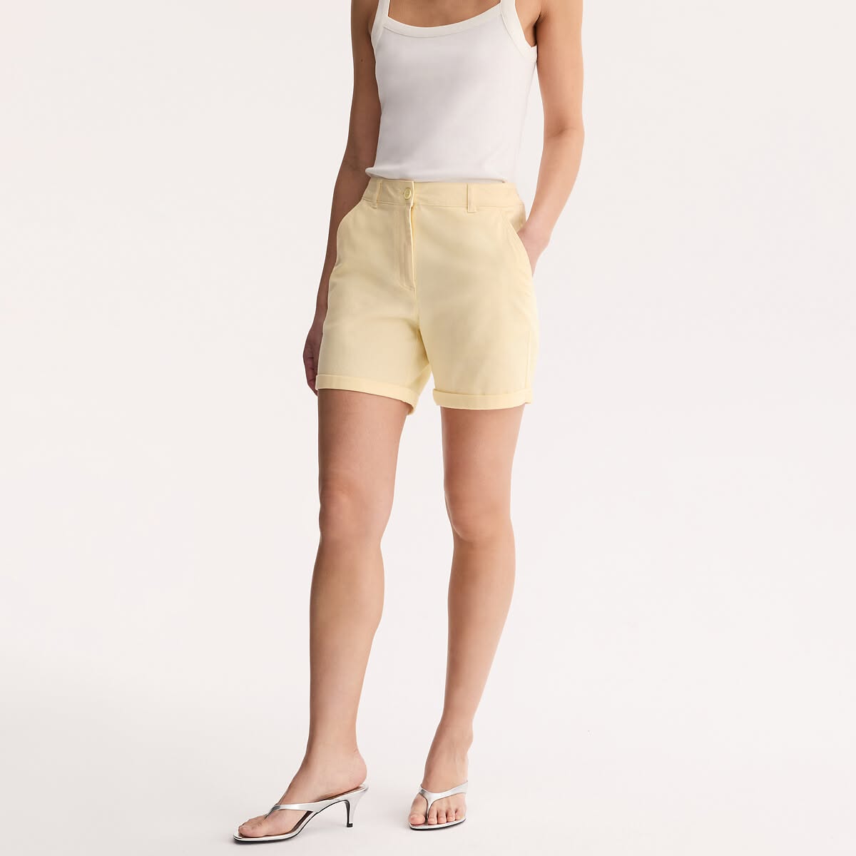 Calções Chino, Algodão Stretch