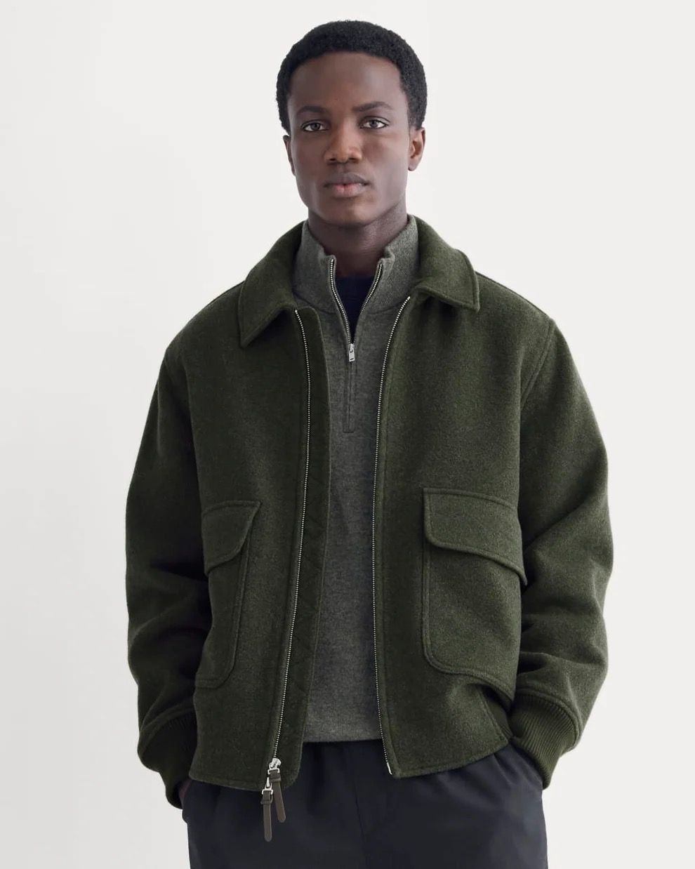 ReWool Flight Jacket | Heather Charcoal ReWool Flight Jacket | Heather Charcoal