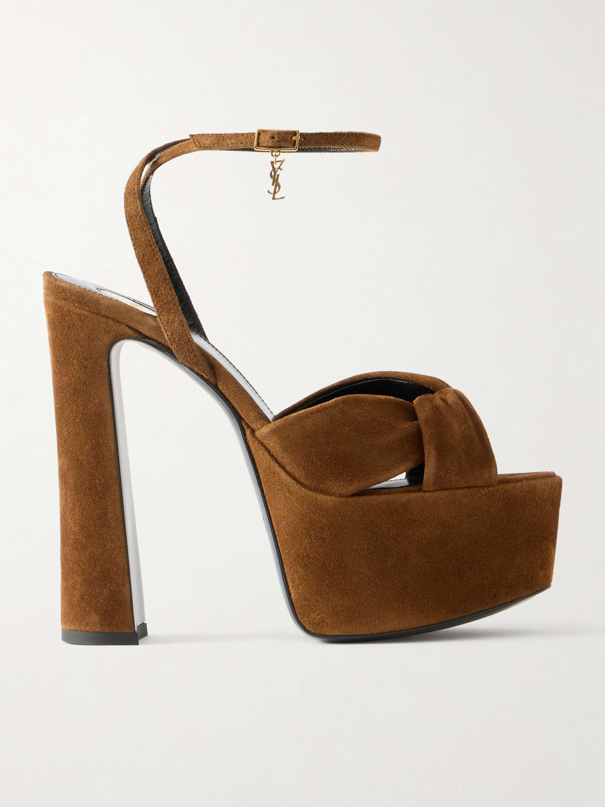 SAINT LAURENT Franciane suede platform sandals