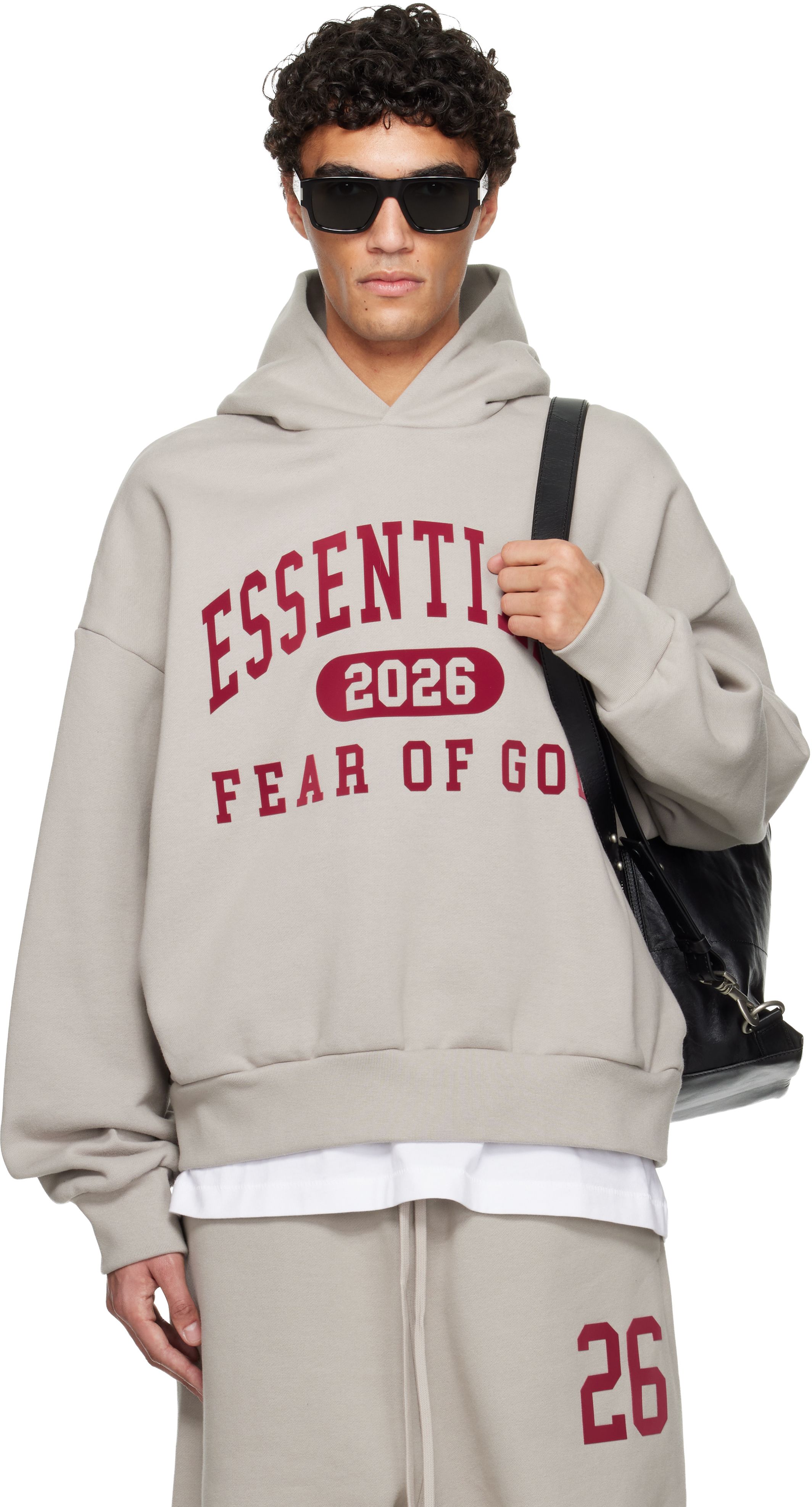 Fear of God ESSENTIALS Light Gray Hoodie — ESSENTIALS 2026 Fear
